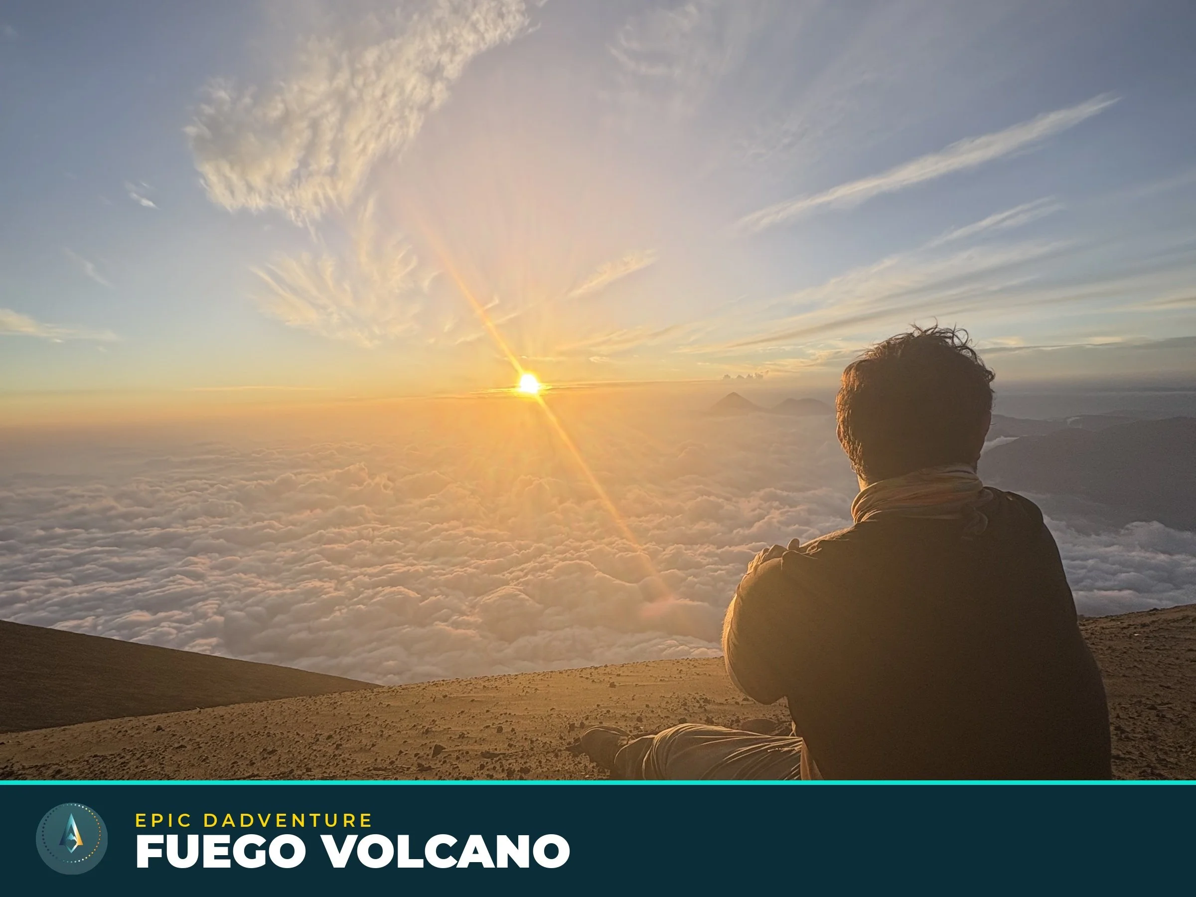 Overnight trip up Acatenango and Fuego volcanoes outside Antigua, Guatamela
