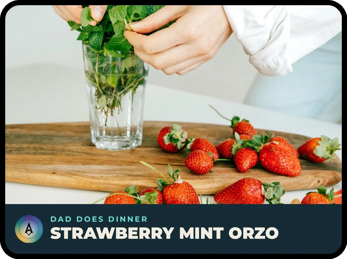Strawberry, Mint and Orzo Salad