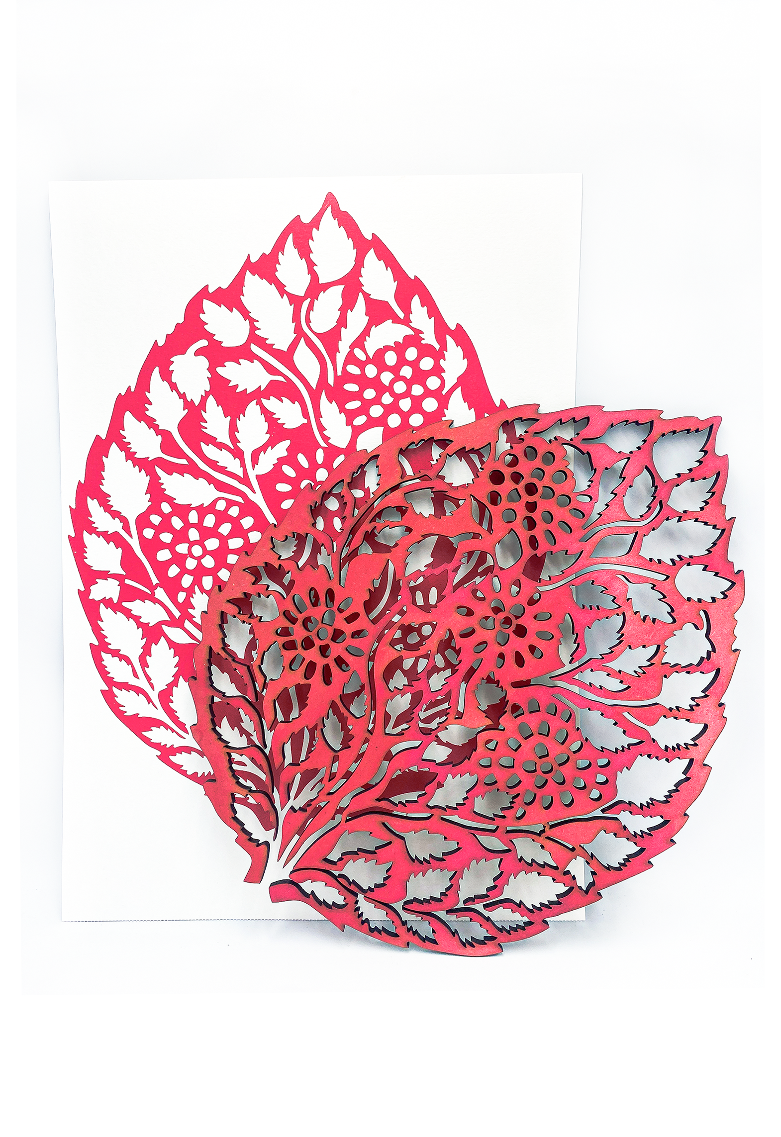 Leaf Woodblock Print