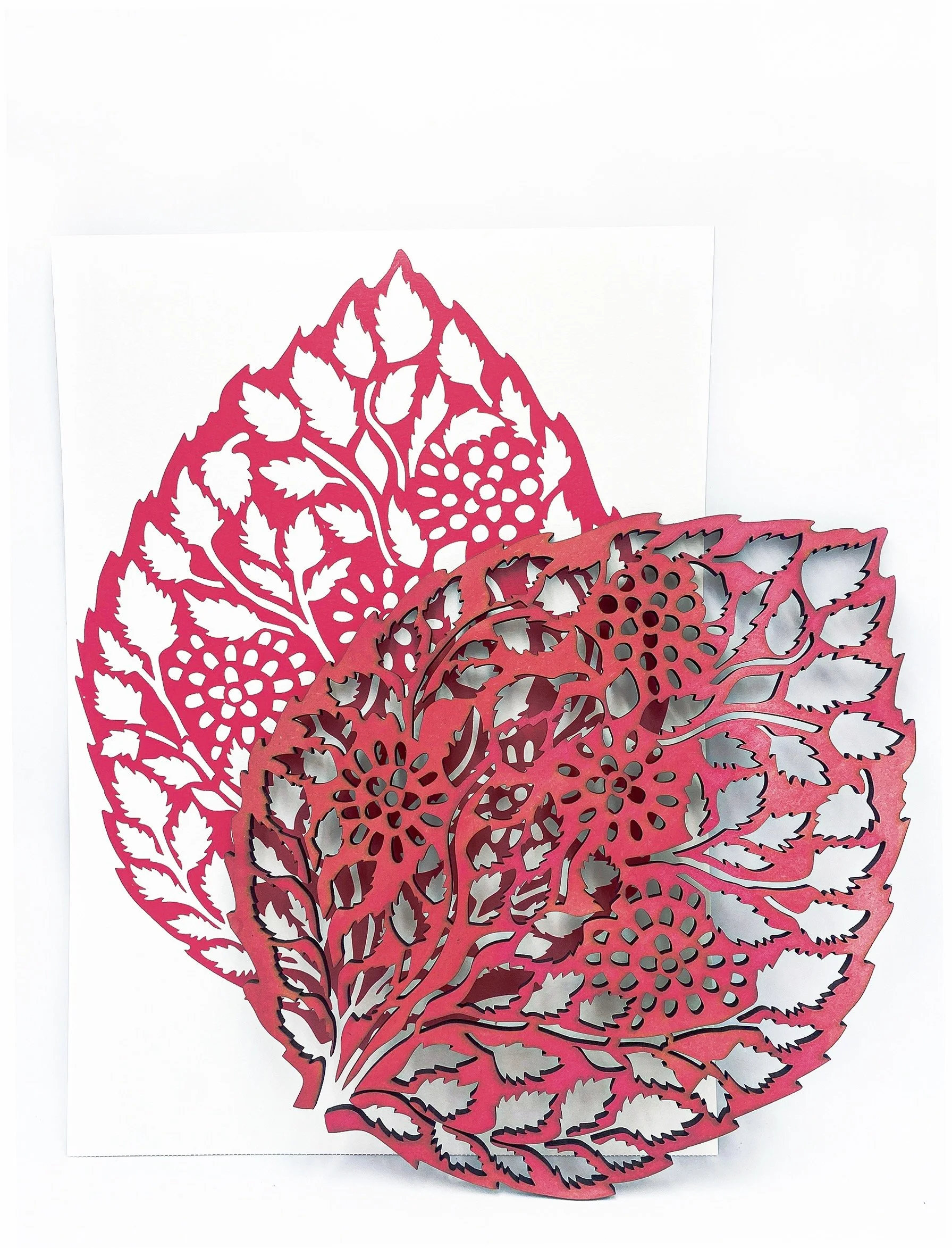 Leaf Woodblock Print