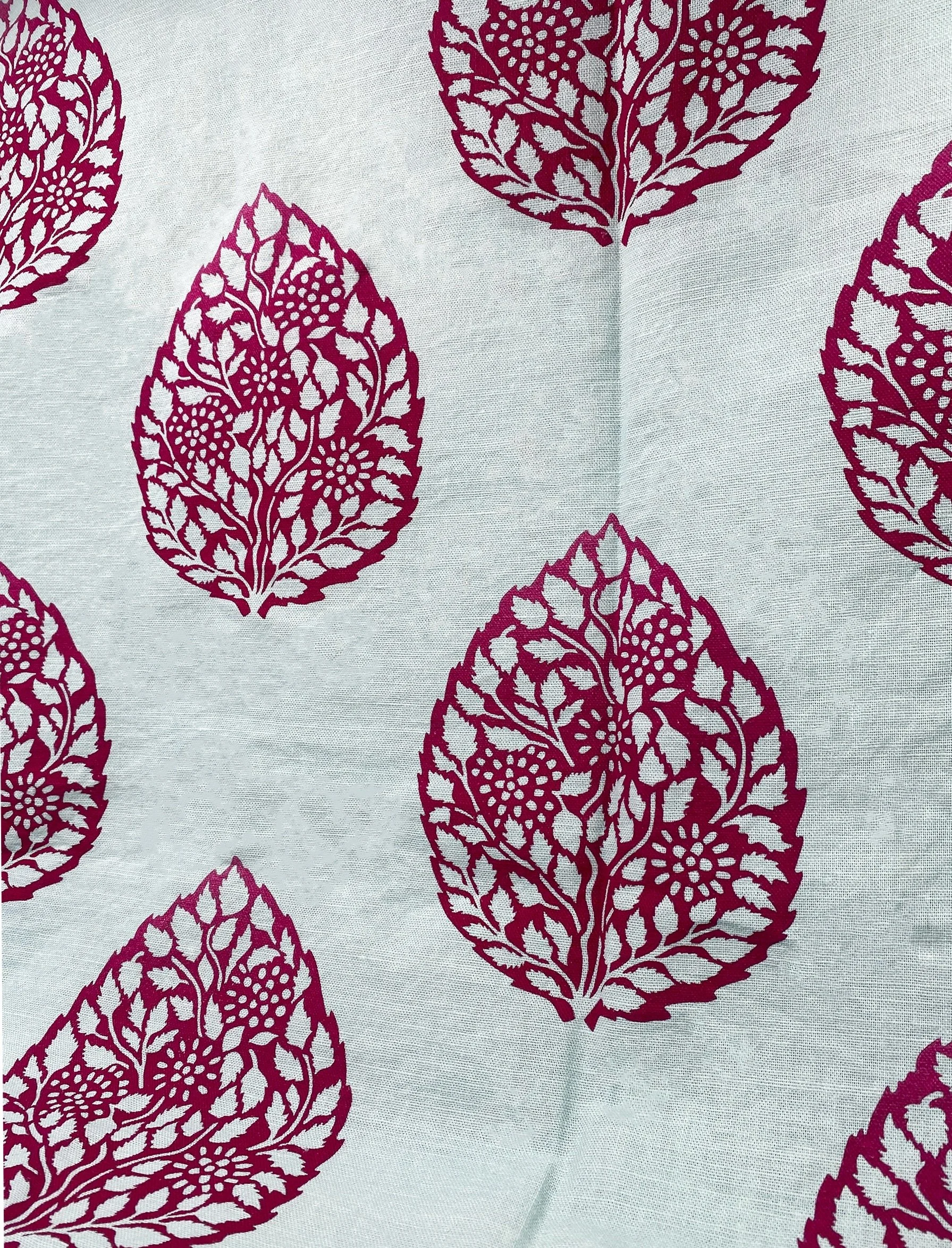 Leaf Print on Fabric