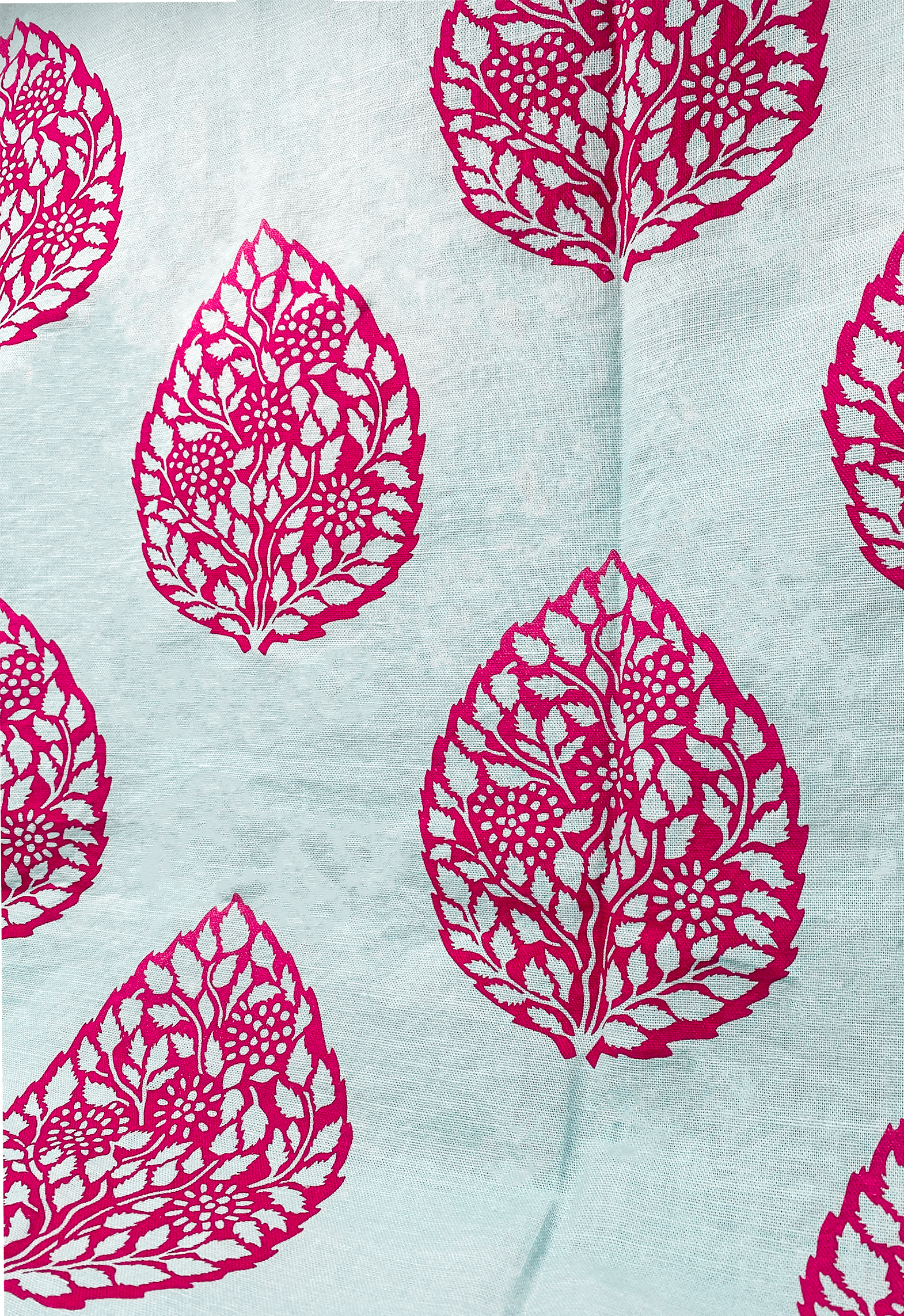 Leaf Print on Fabric