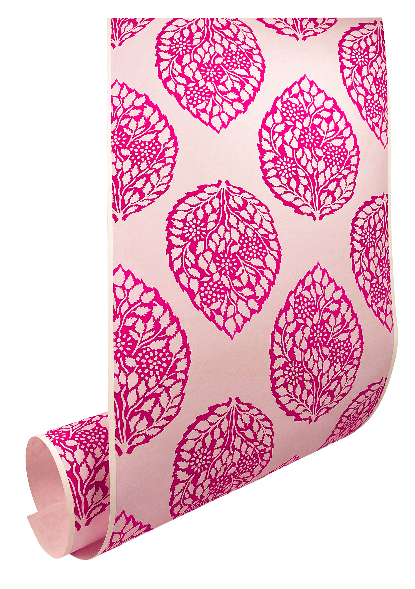 Leaf print on Wallpaper