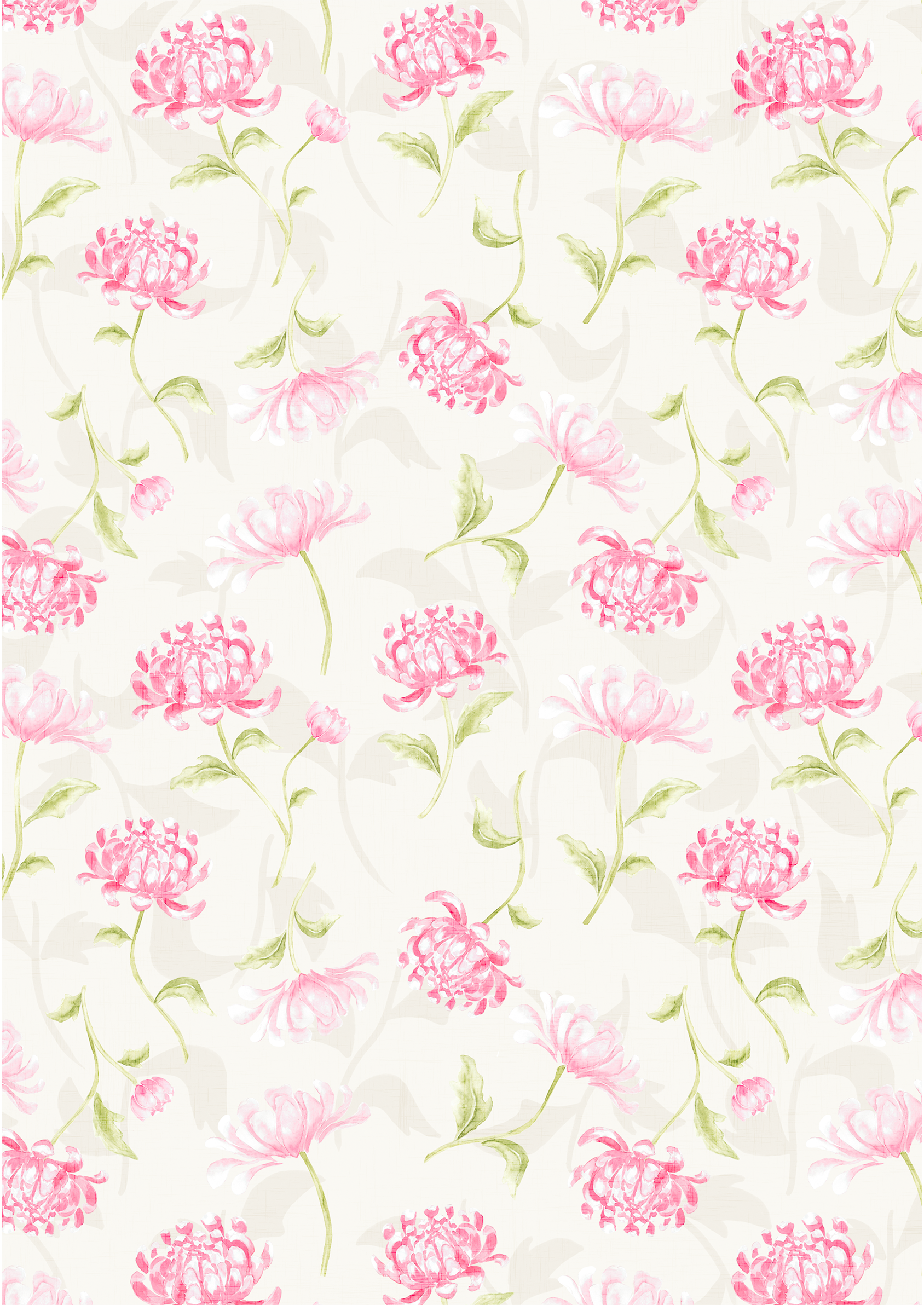 Chrysanthemum repeat print