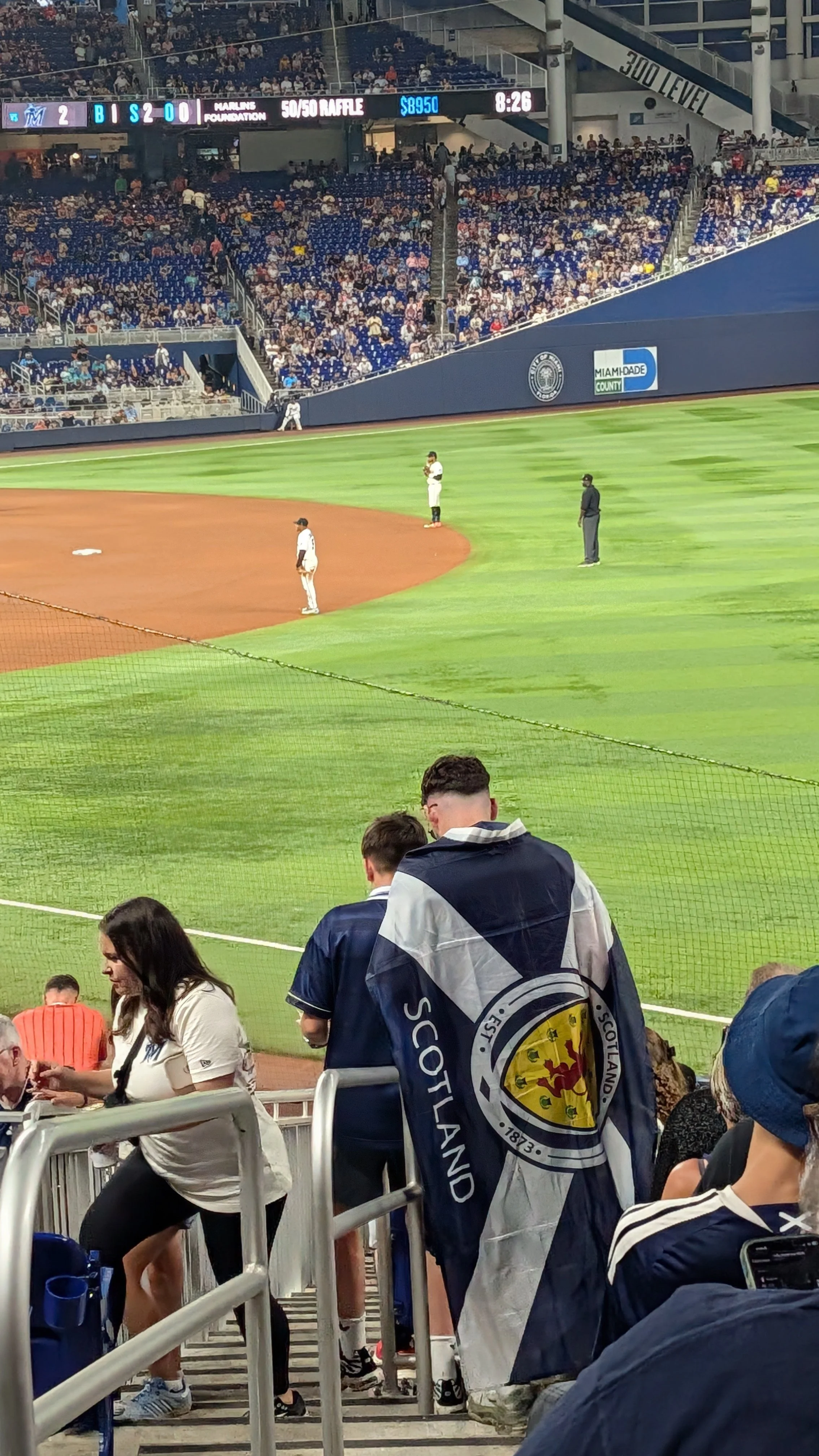 Tartan Army Invades Miami Marlins Baseball Game