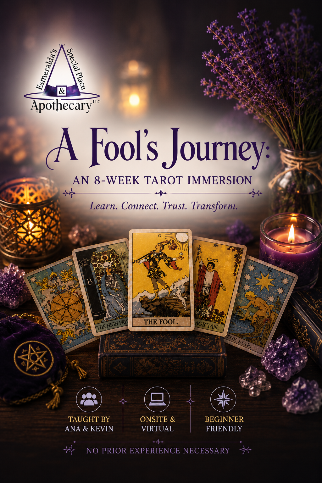 A Fool’s Journey: An 8-Week Tarot Immersion
