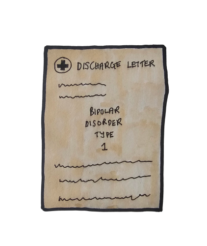 Seeing Bipolar Disorder Type 1 Written in Black and White