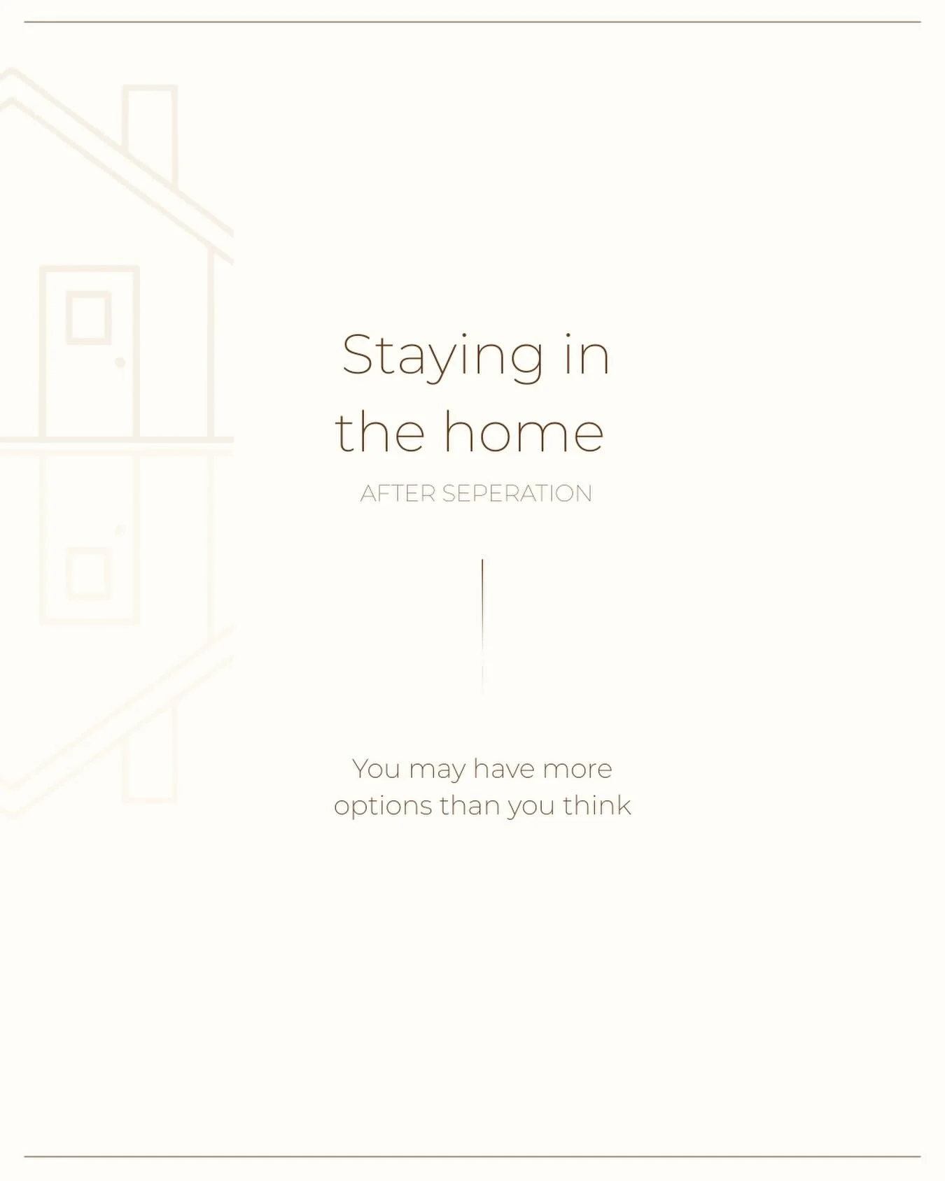 Separation can be a difficult season of life.
For some people, staying in the home they&rsquo;ve built is still possible through refinancing and loan restructuring &mdash; depending on individual circumstances.
We&rsquo;re here to help you understand