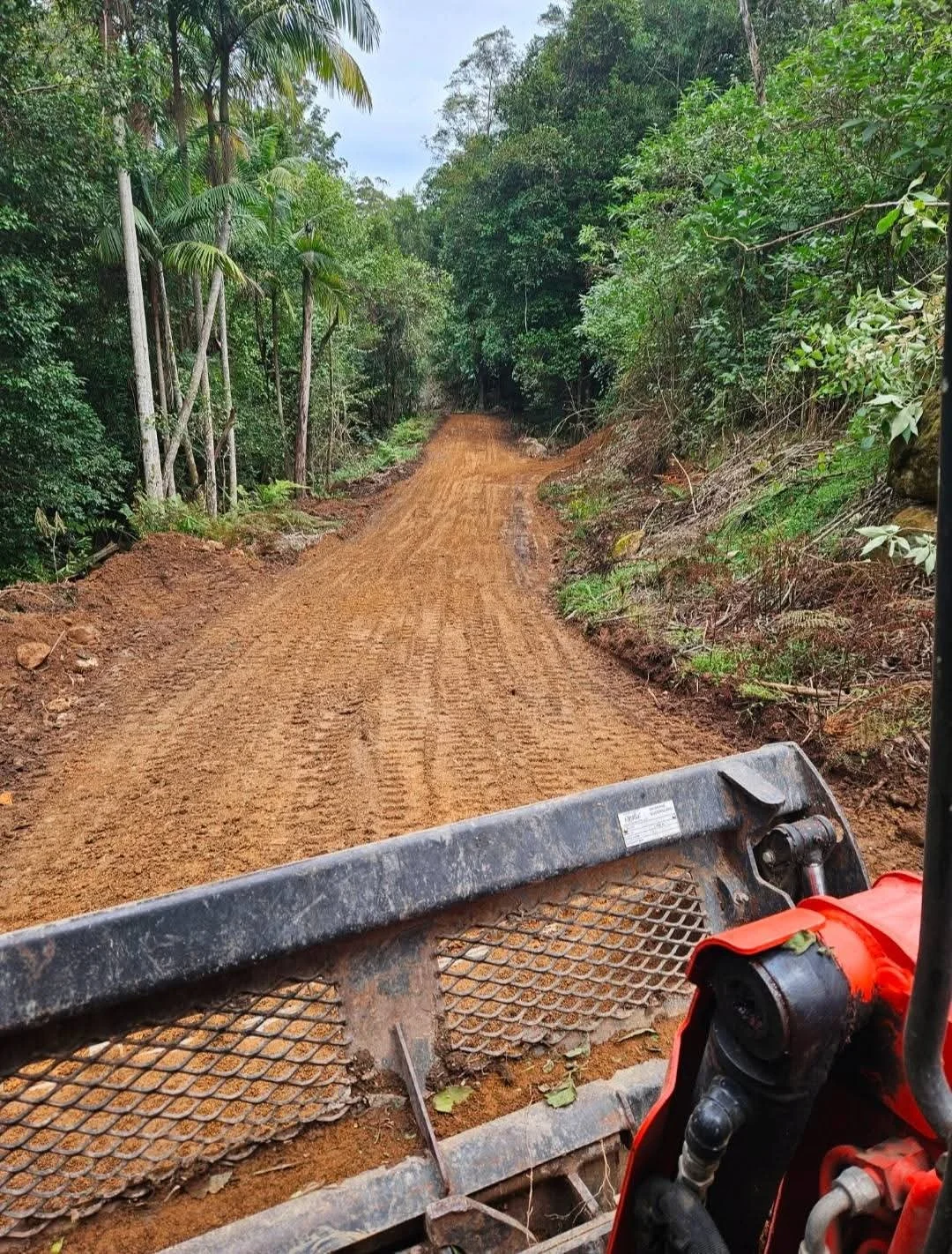 Creating an access road in Killabakh, NSW