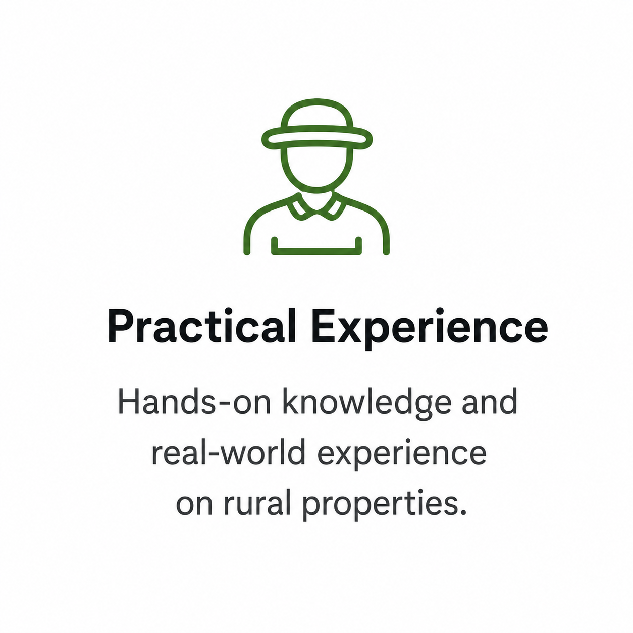 Farming experience, weed control, experience in rural property, experience on property, property maintenance experience, hands on knowledge,