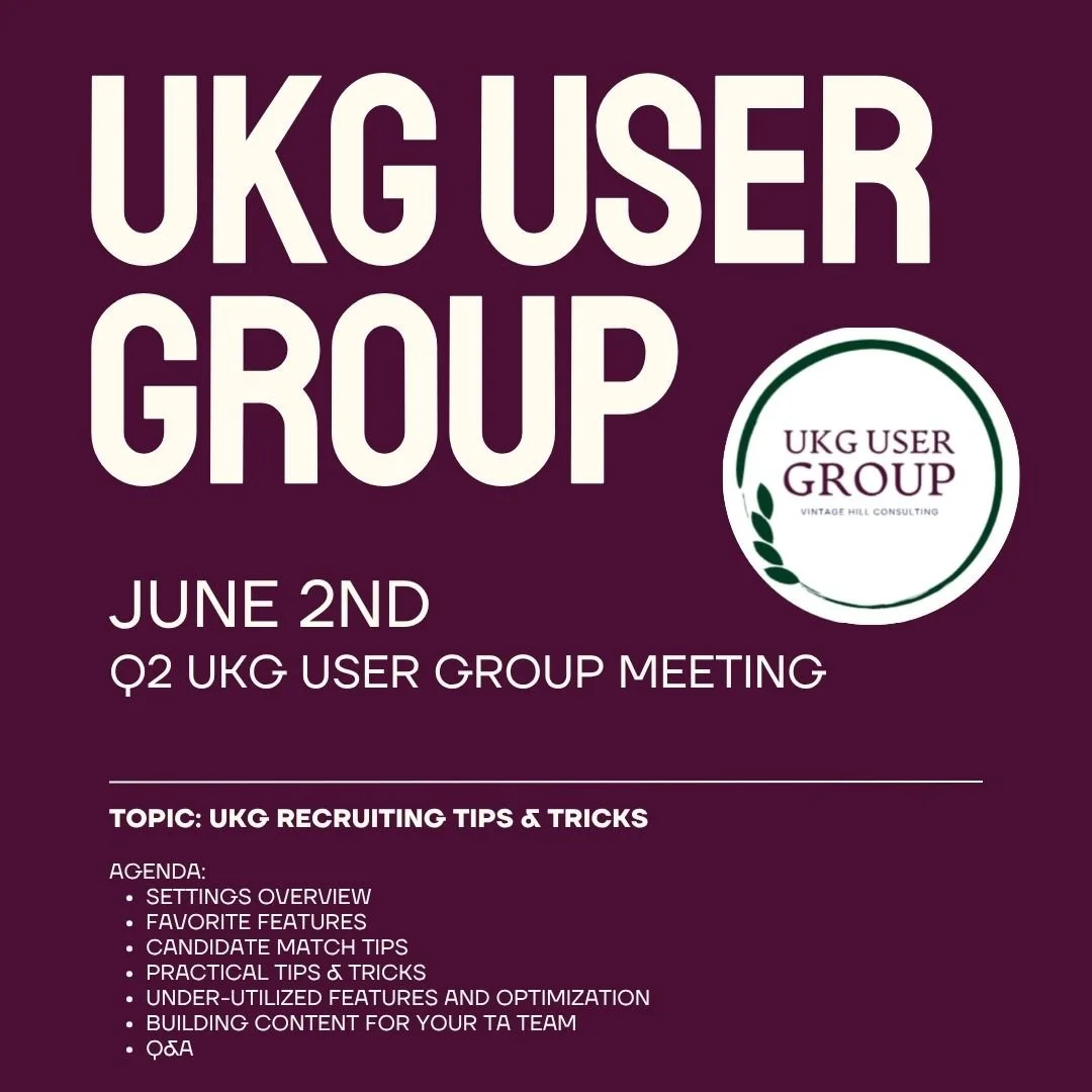UKG User Group Virtual Meeting