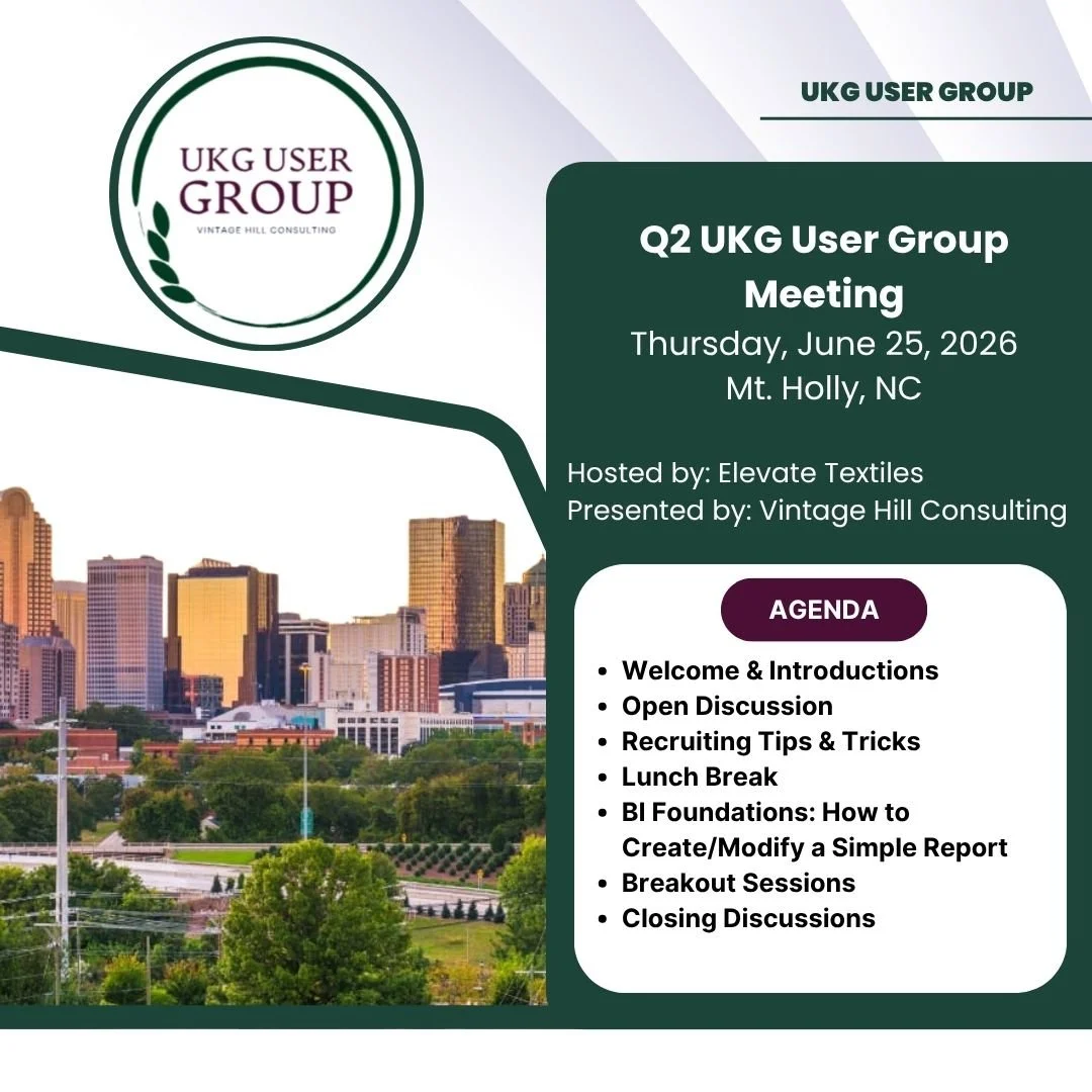 UKG User Group Meeting