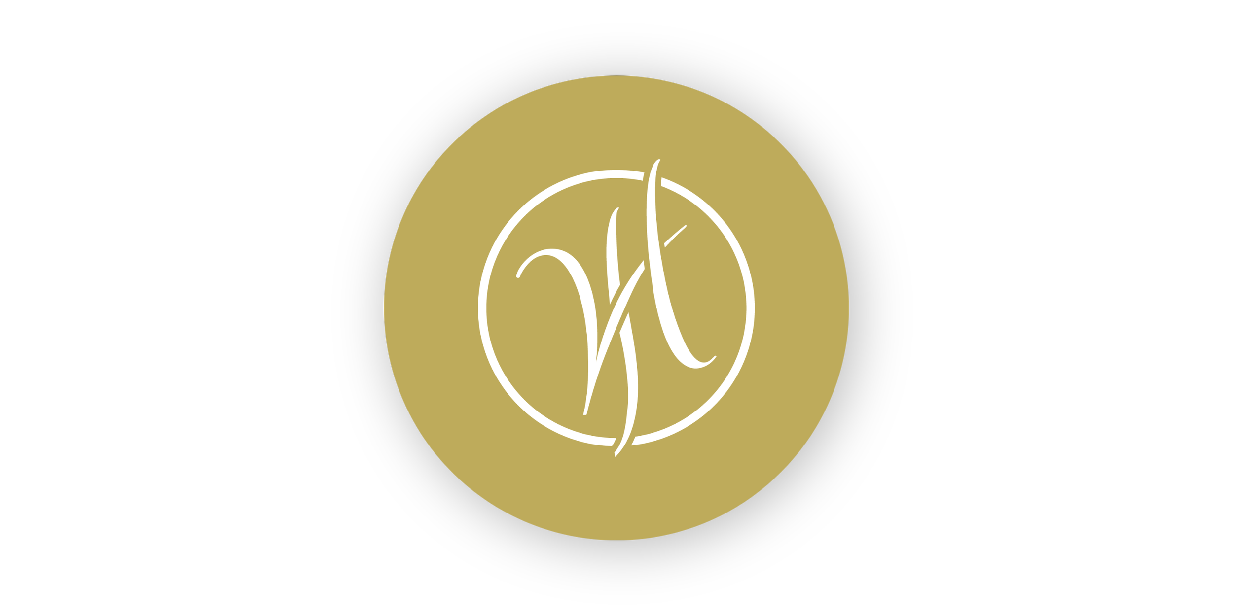 A circular logo with a gold background featuring a white stylized monogram of the letters 'H' and 'C' interconnected.