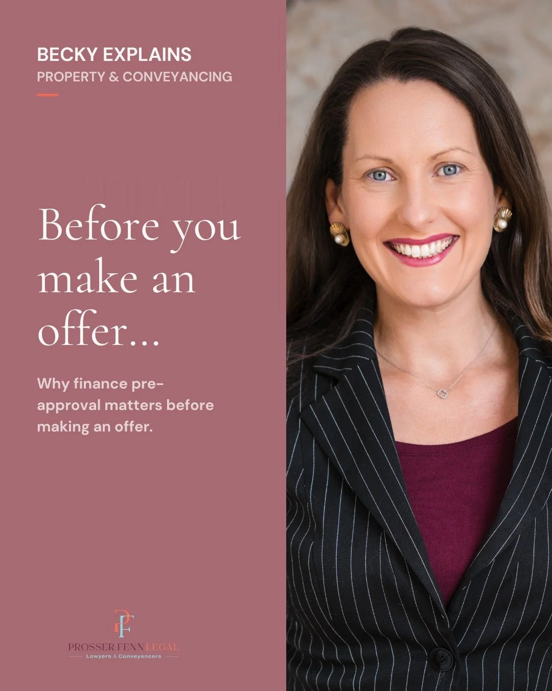 Before you make an offer on a property, it pays to know where you stand.

In the first of our Becky Explains series, Becky shares why having your finance pre-approval in place is an important part of preparing to buy.

Pre-approval can help you under