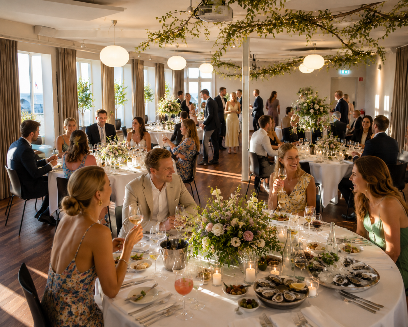 Selskab og middag i stemningsfulde omgivelser hos Brasserie Skovshoved