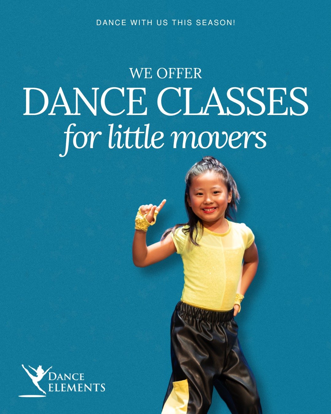 For the little movers who can&rsquo;t stop wiggling to the beat&mdash;we&rsquo;ve got just the place! 

Dance Elements offers fun, age-appropriate classes that help tiny dancers build coordination, confidence, and creativity from the very start. From