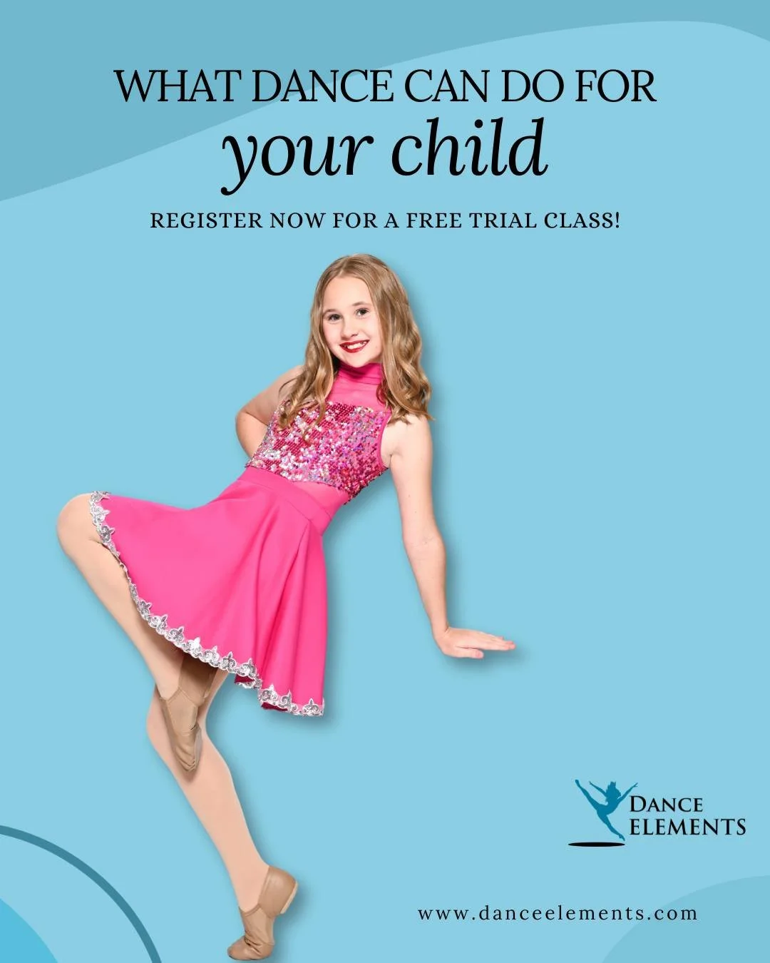 What can dance do for your child? More than you might think! 💫

Dance builds confidence, coordination, and creativity&mdash;all while boosting focus and teamwork skills. It&rsquo;s a fun, healthy way to express emotions, make friends, and feel proud