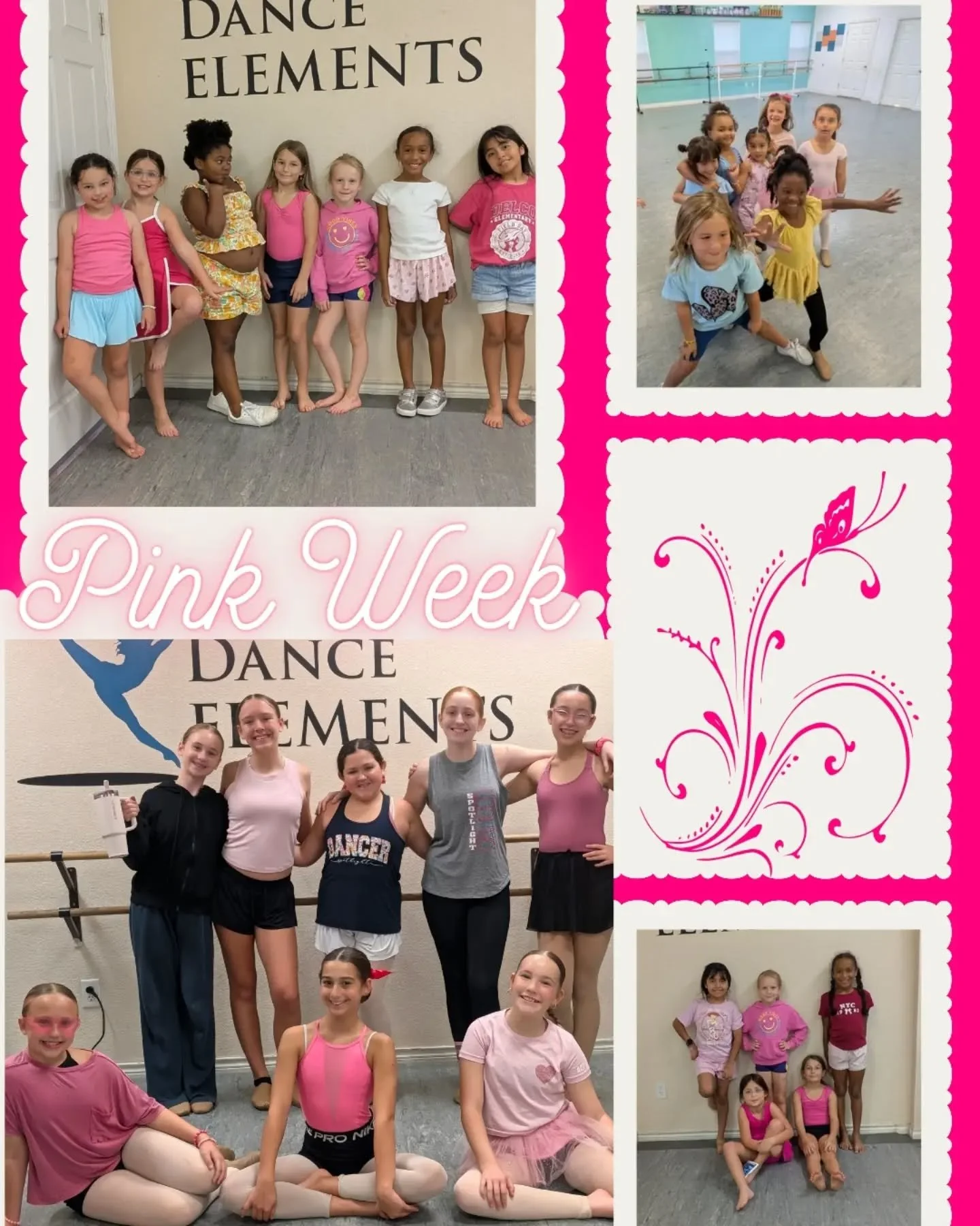 💗 **PRETTY IN PINK!** 💗

Our dancers understood the assignment! 🎀🩰 Pink outfits, big smiles, and lots of dance studio love! We&rsquo;re loving all the pink vibes at Dance Elements this week! 💕✨

#DanceElements #PinkWeek #PrettyInPink #DanceFamil