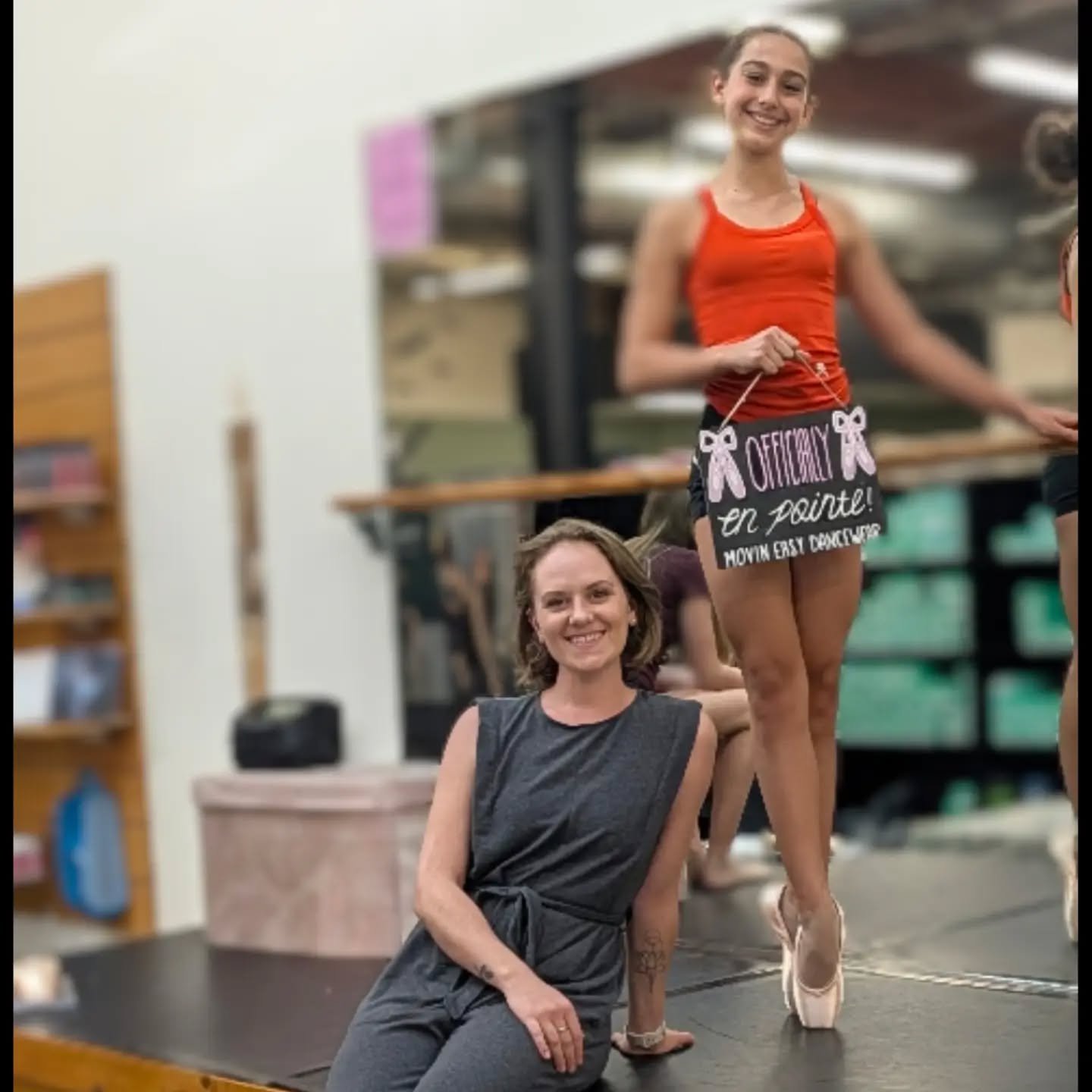 It's always an exciting day when a dancer gets their first pair of pointe shoes! Big thanks to the @movineasy_dancewear staff for making the experience easy for @lila_dance_diary and of course we are thankful to Ms. Grace for all her pointe shoe know