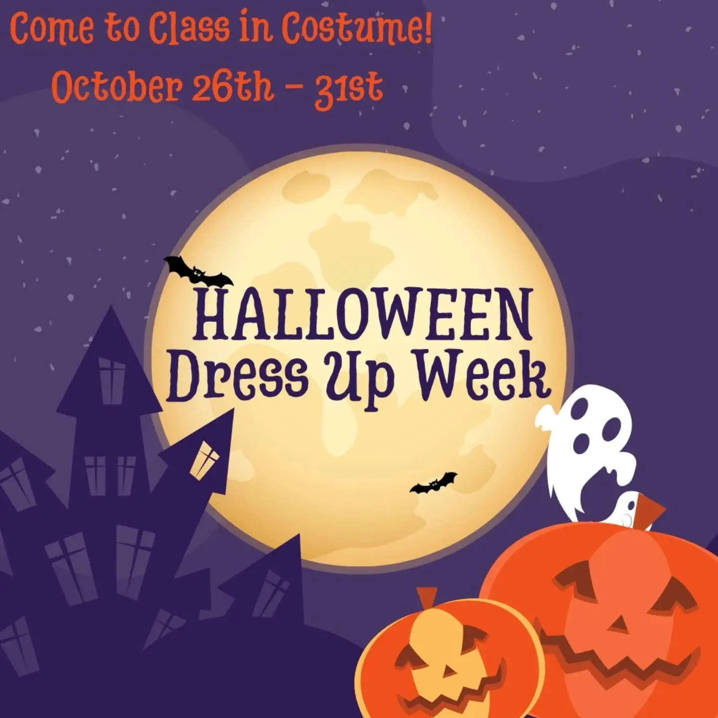 👻🕸️ BOO! IT&rsquo;S DRESS-UP WEEK! 🕸️👻

Halloween fun is taking over Dance Elements! 🎃✨ Bring your Halloween spirit to class this week and show us your best costumes!

From princesses to superheroes, witches to spooky skeletons, we can&rsquo;t w