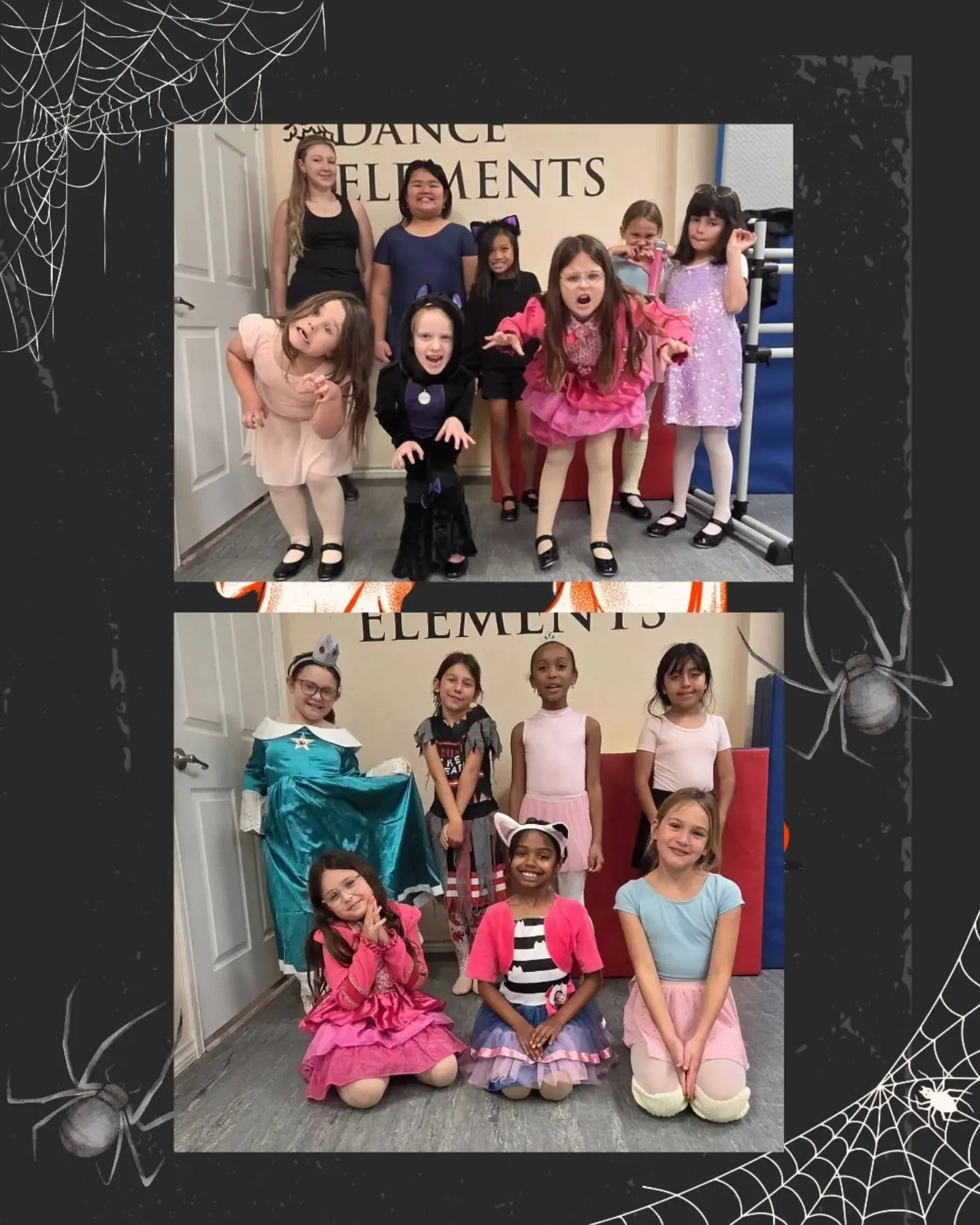 🦇🌟 SPOOK-TACULAR DANCERS, REPORTING FOR DUTY! 🌟🦇

Halloween costumes? CHECK! Dancing shoes? CHECK! Spooky spirit? DOUBLE CHECK! 🎃

Our Dance Elements dancers are making Dress-Up Week unforgettable, one dance step at a time!

Give these amazing c