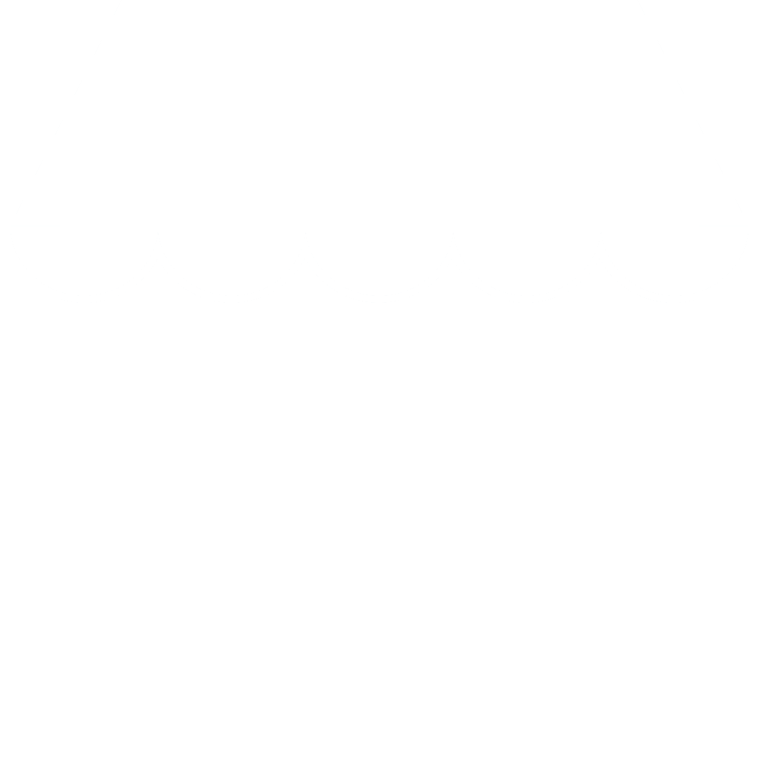 Basic icon representing a small shop in white