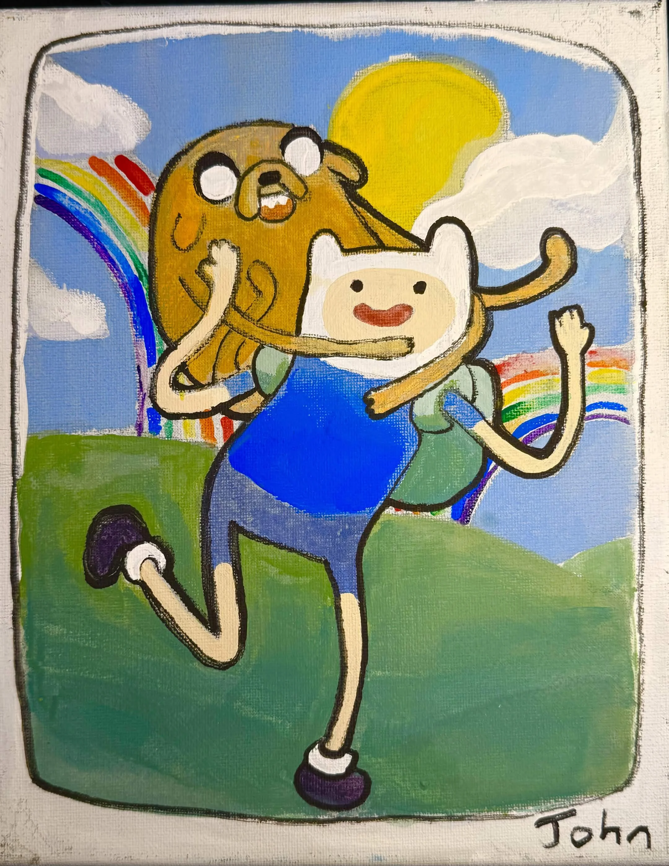Finger Paint and Acrylic Marker