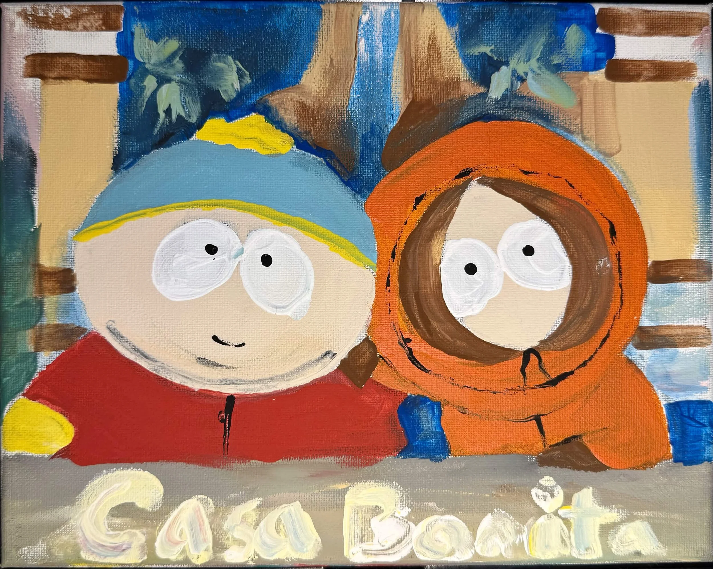 Finger Paint and Acrylic