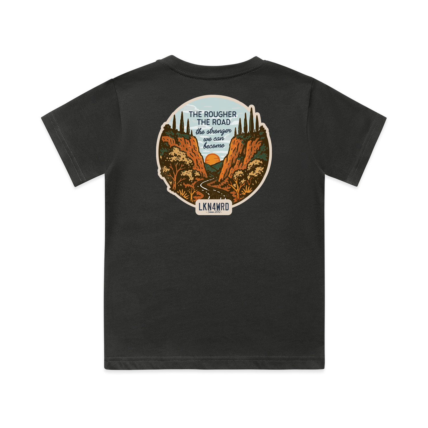 [LIKN4WRD] Kids TShirt Coal Back.png