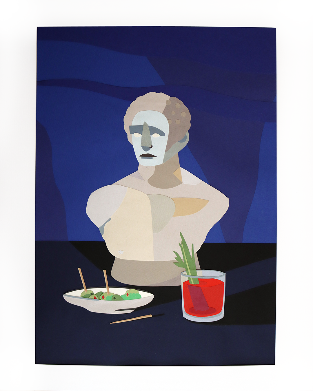 Jono Lightfoot • expectation 2 • hand-cut paper • 65 x 75 cm (framed) • $900