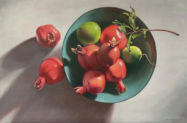 Bronwyn Searle • garden harvest • oil on canvas • 60 x 90 cm • $4400