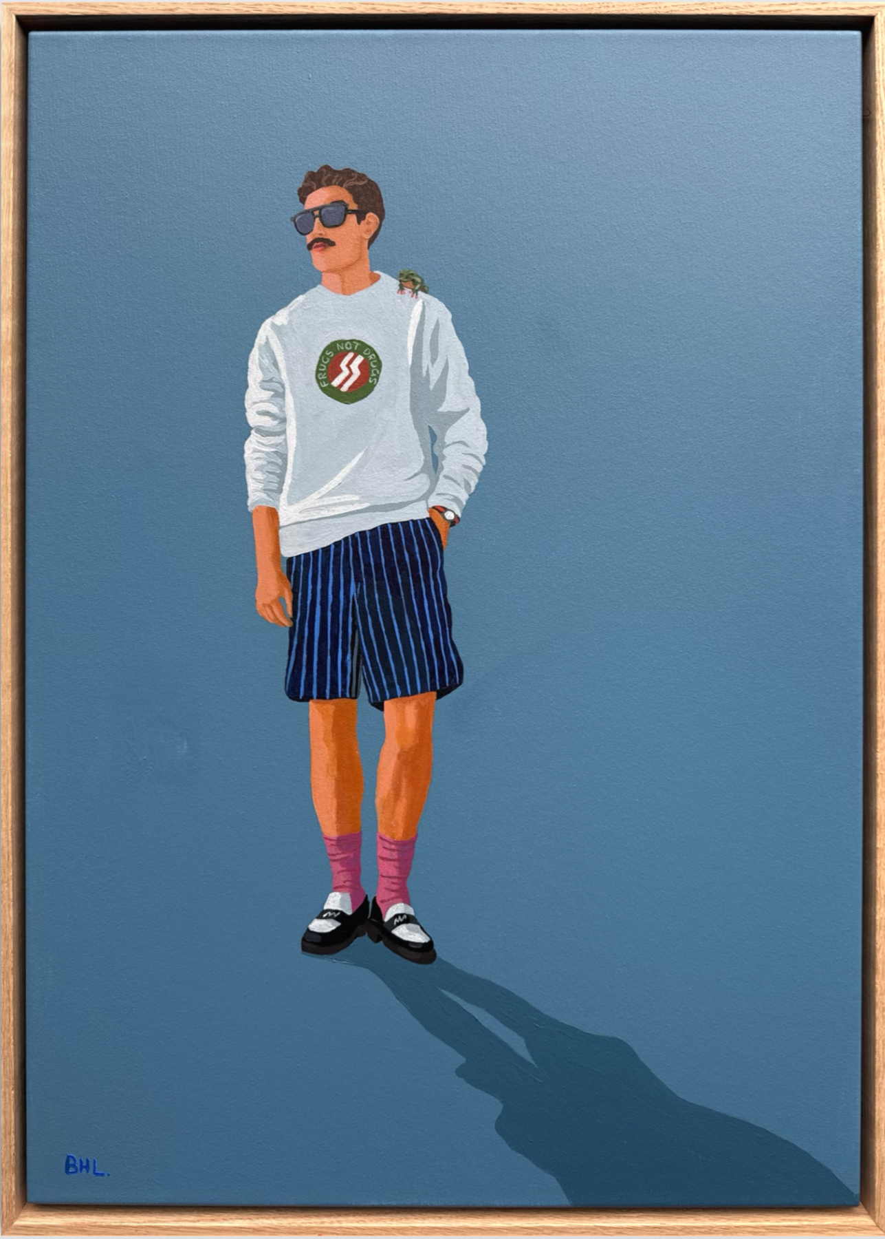 Bethany Lawrence • frugs not drugs • acrylic on canvas • 73 x 63 x 5.5 cm • $1500