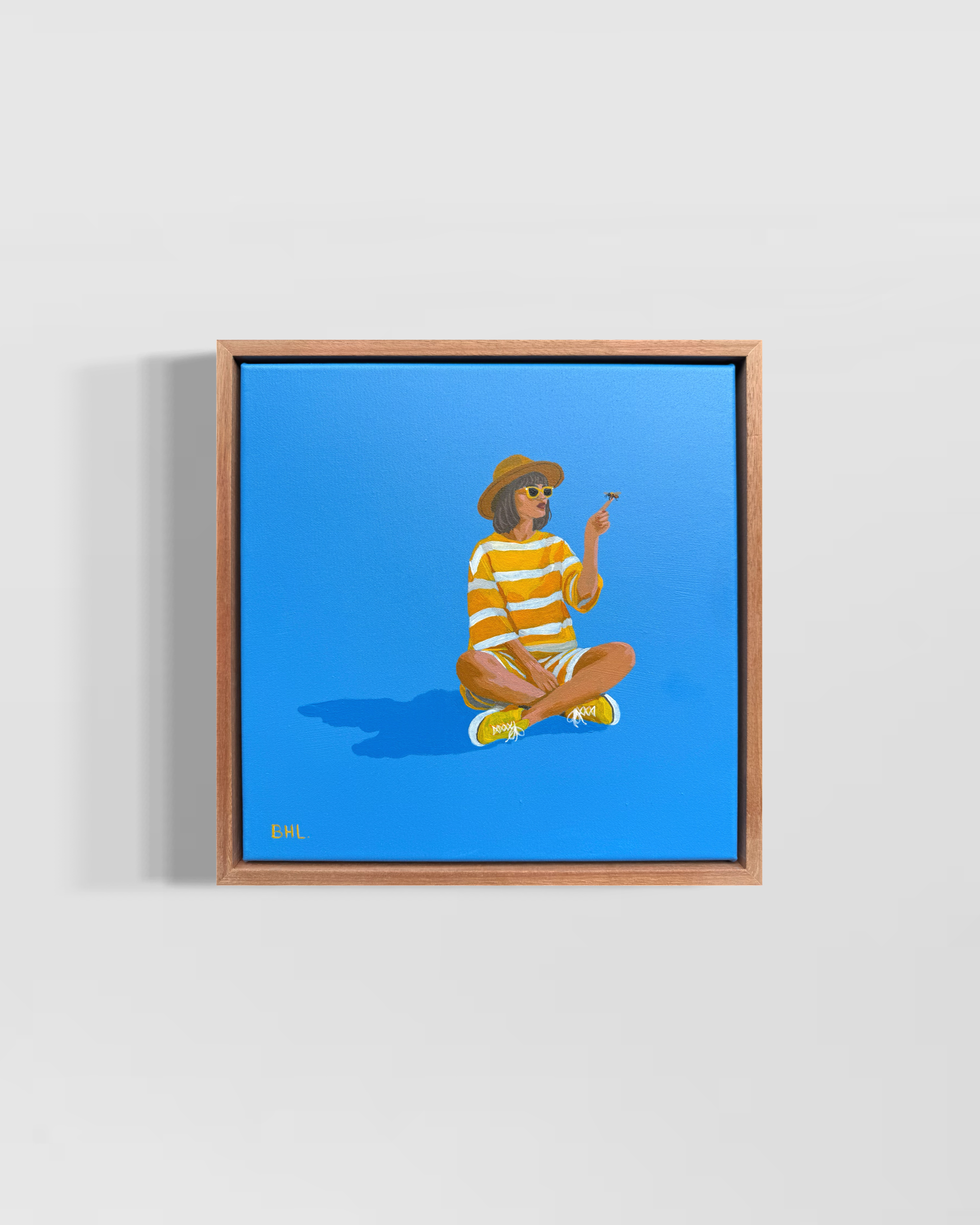 Bethany Lawrence • twins • acrylic on canvas • 33 x 33 x 5.5 cm • $750