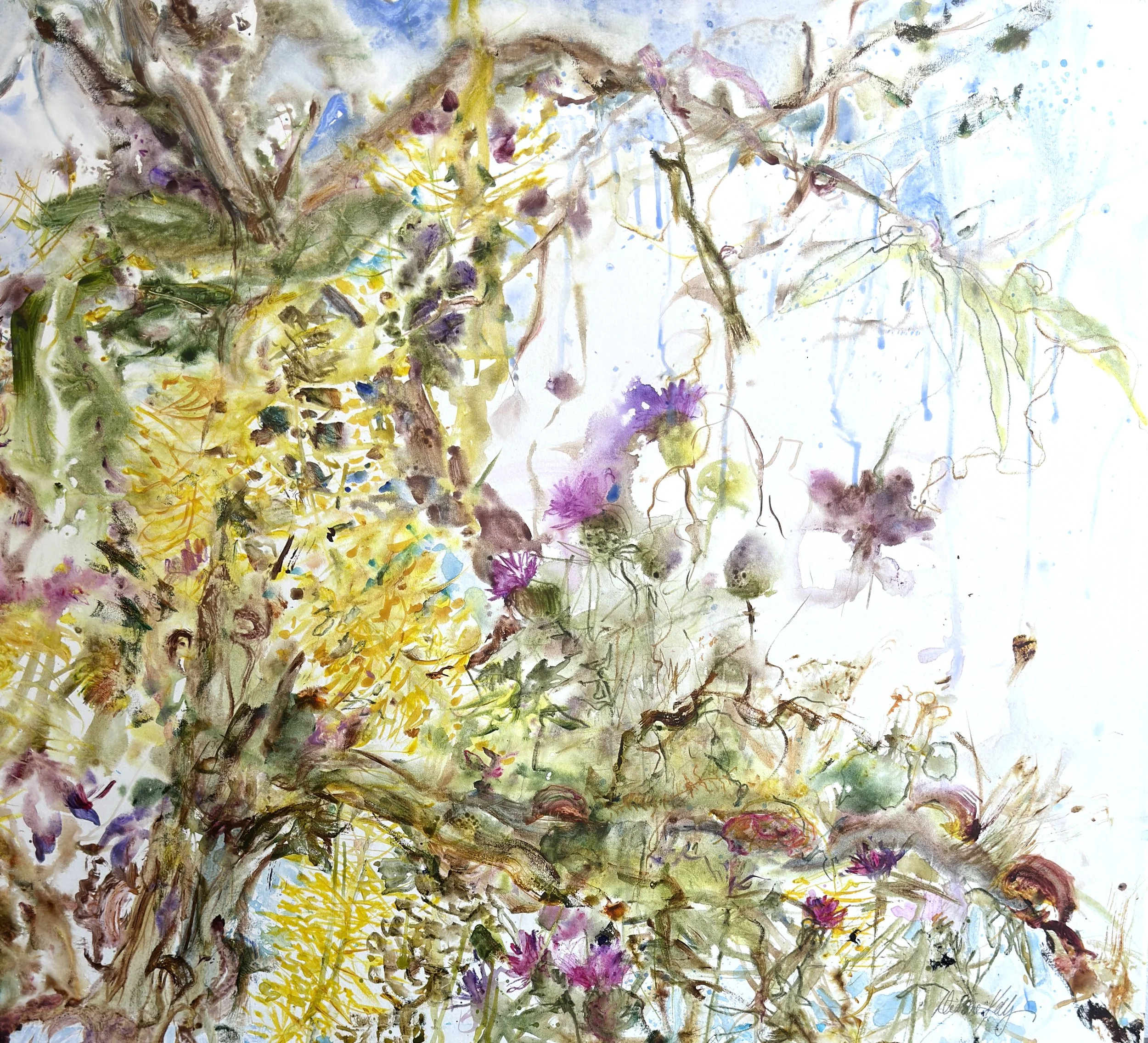 Dianne Kelly • the magical orchid tree • acrylic • 100 x 100 cm • $3500