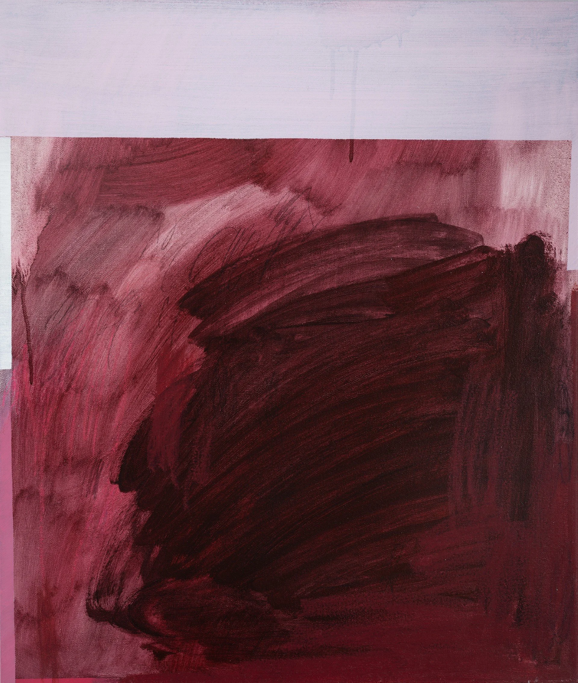 Kitty Horton • rubicund 2025 • oil, oil stick and charcoal on canvas • 56 x 66 cm • $1100
