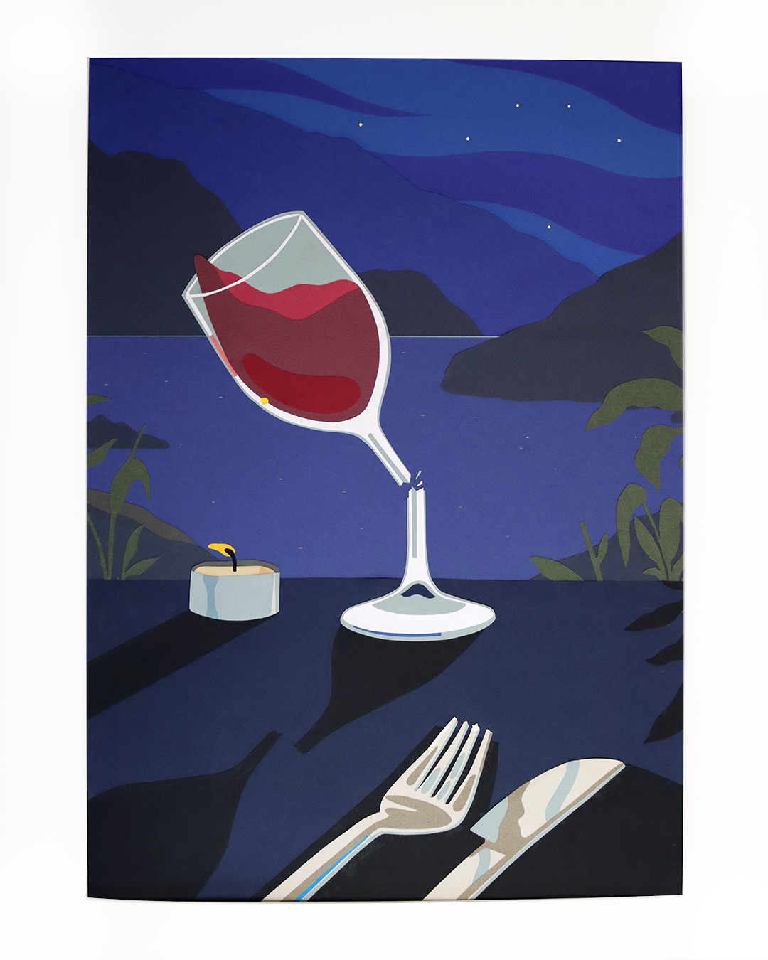 Jono Lightfoot • expectation 1 • hand-cut paper • 65 x 75 cm (framed) • $900