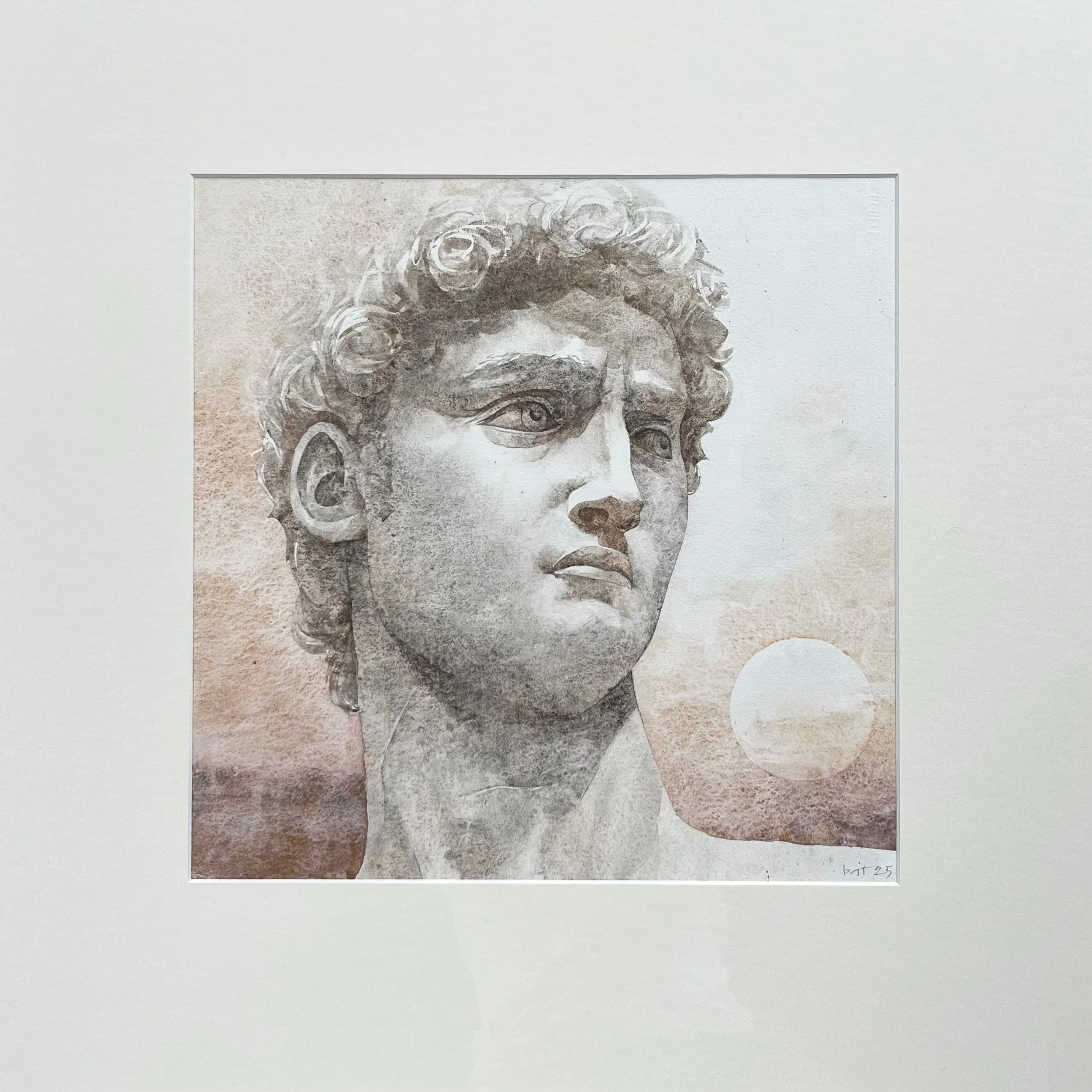 Chris Battersby • no country for stone men • w/ colour • 64 x 64 2 cm • $990