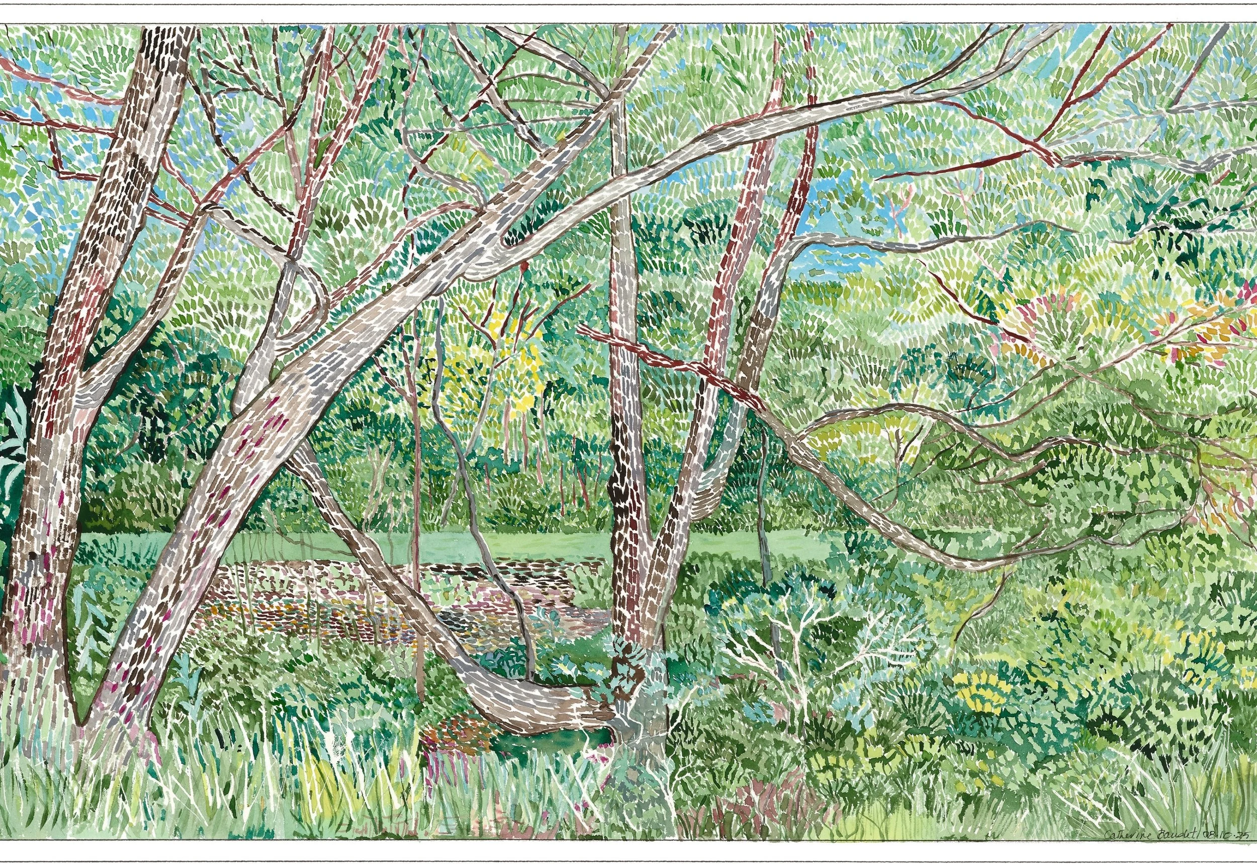 Catherine Baudet • a quiet space • watercolour • 55 x 80 cm • $1900