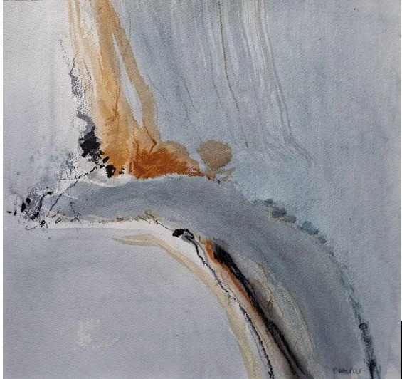 Pam Walpole     •     rivers of sand I     •     mixed media on paper     •     62 x 63cm     •     $1200