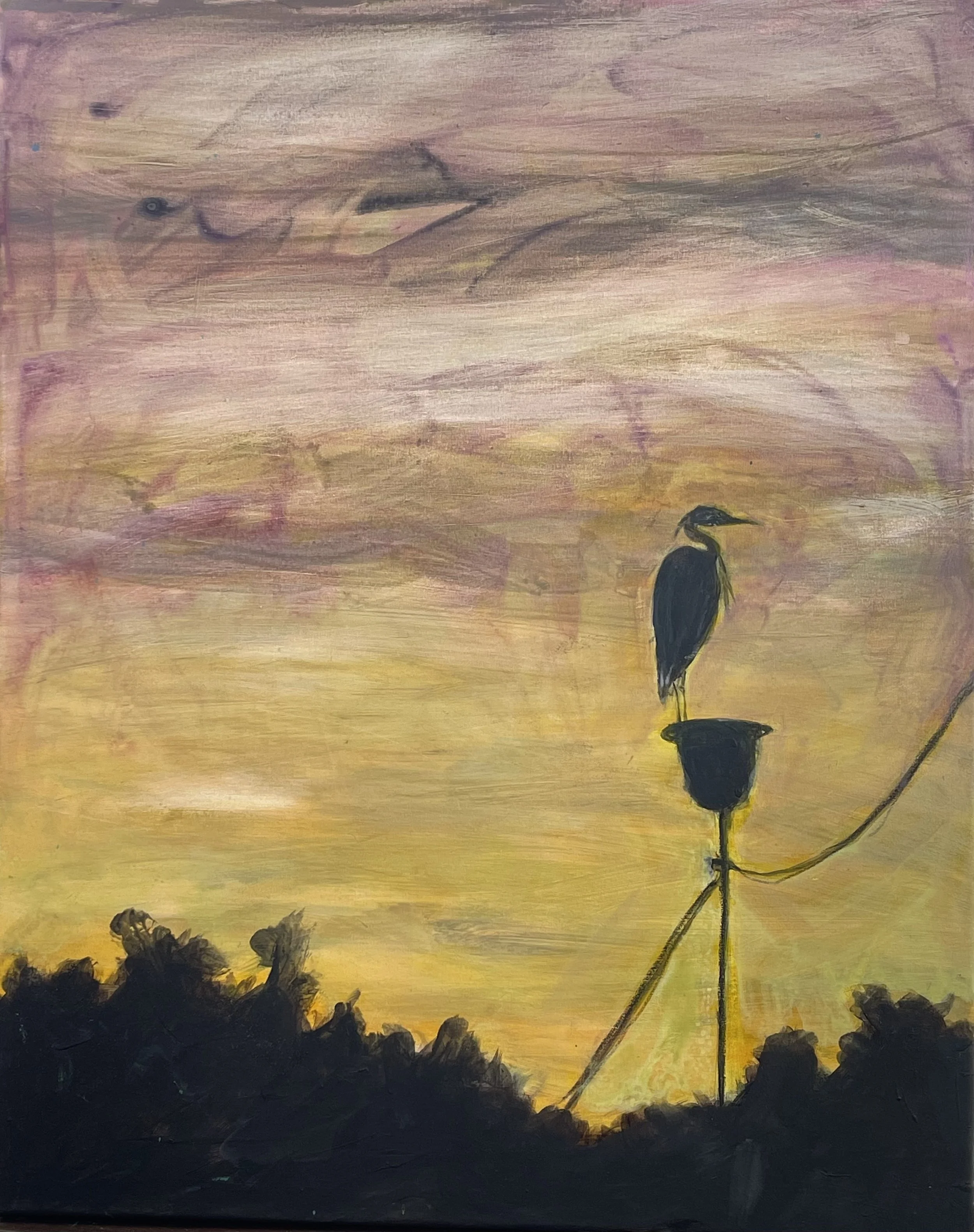 Kristin Mountjoy • finding the best position • acrylic on canvas • 76 x 61 cm • $1200