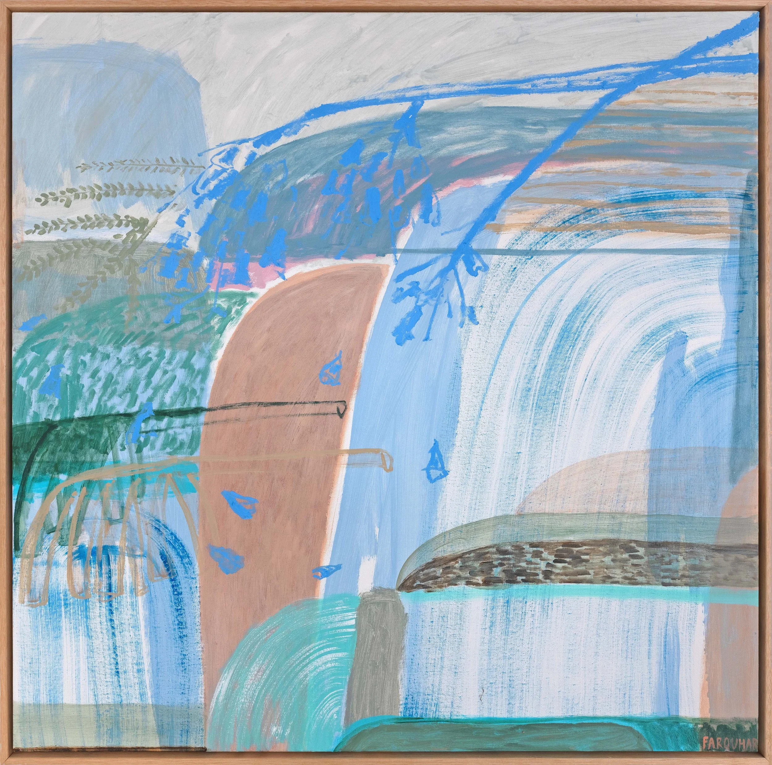 Sophie Farquhar • jacaranda season 2026 • acrylic on canvas • 94 x 94 cm • $1700