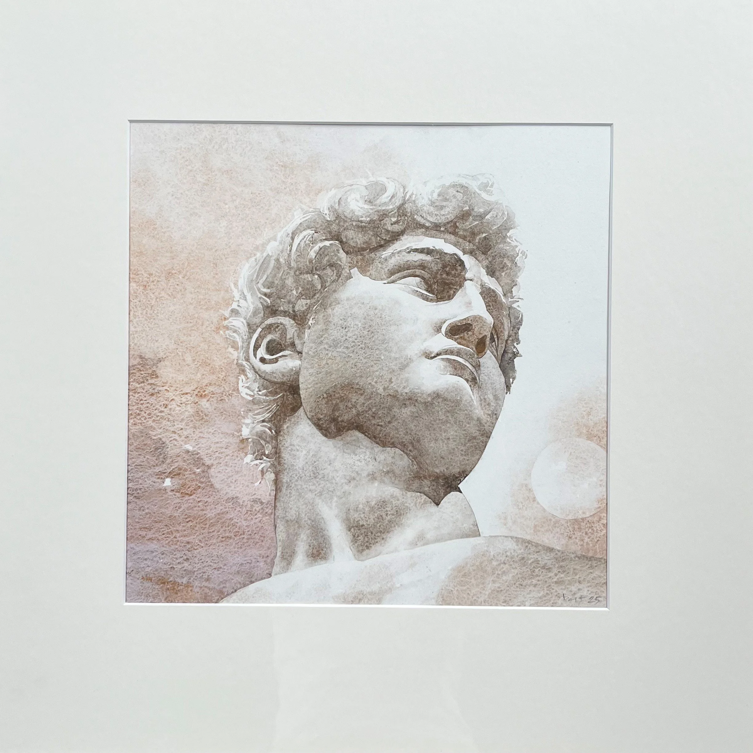 Chris Battersby • hope springs eternal from the marble heart • w/ colour • 64 x 64 2 cm • $990
