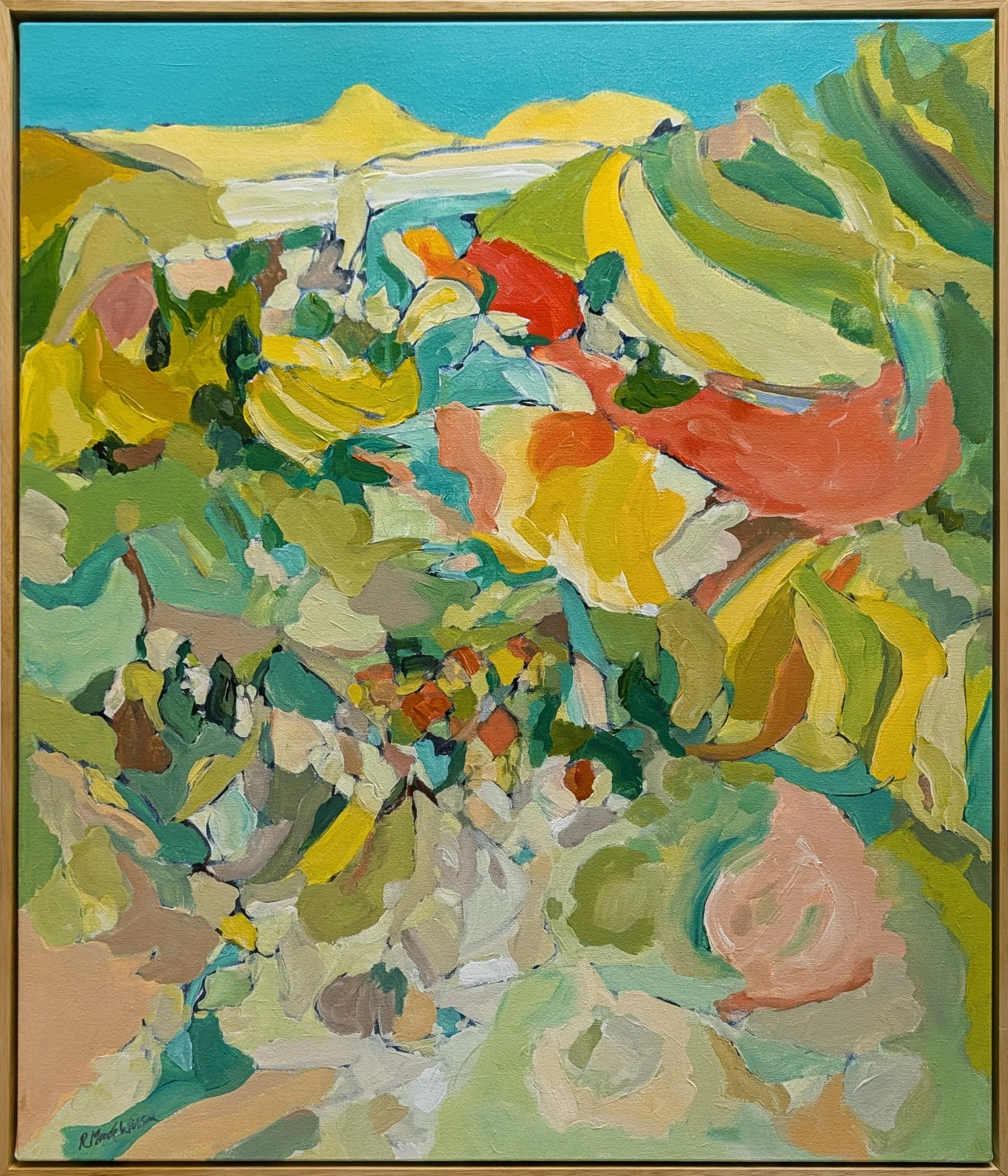 Robin Wilson • a shout in the valley • acrylic on canvas • 79 x 94 cm • $1850
