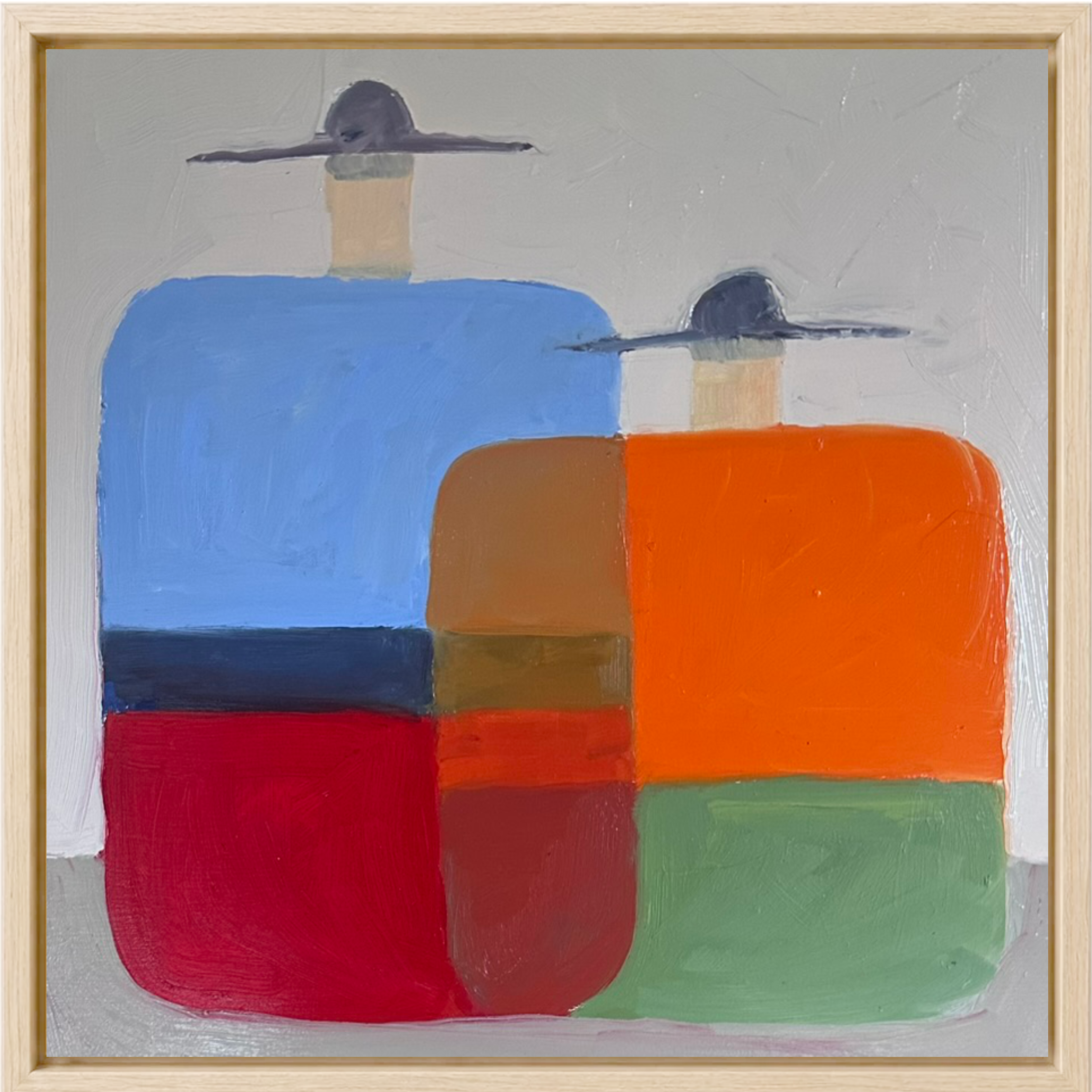 Paul Fairweather • Bill and Ben • oil on canvas • 30 x 30 cm • $900
