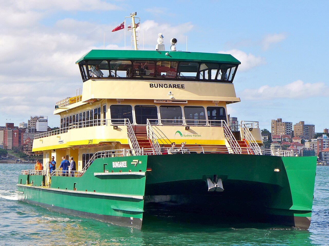 Bungaree. Taylor Marine Exhaust system supplied for Bungaree, a Sydney Harbour passenger ferry operating in continuous commercial service.