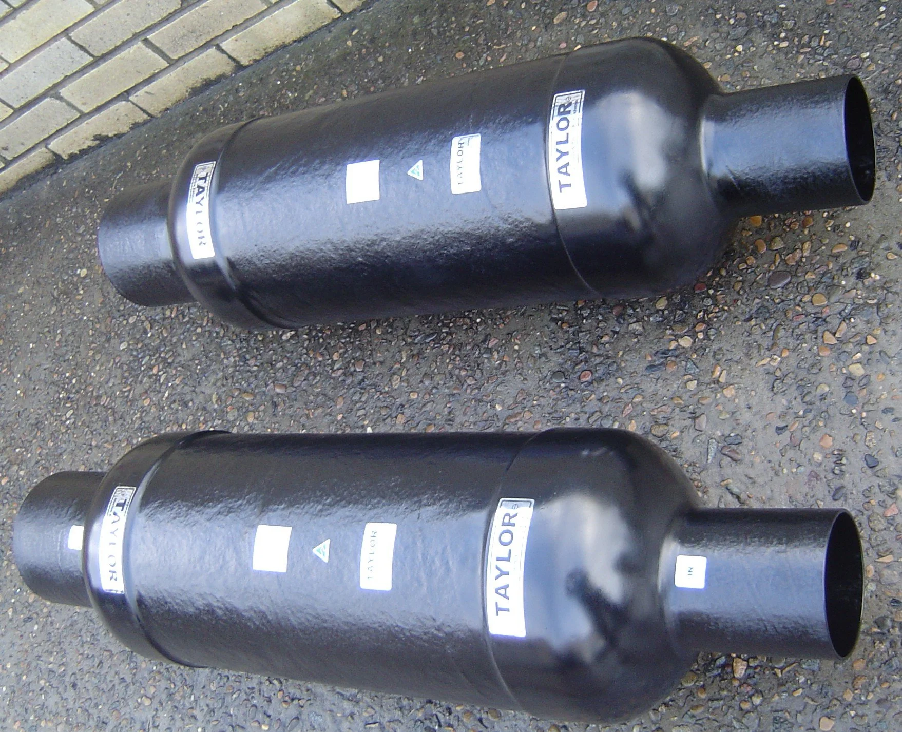 Marine inline silencers manufactured for long service life and low maintenance operation.