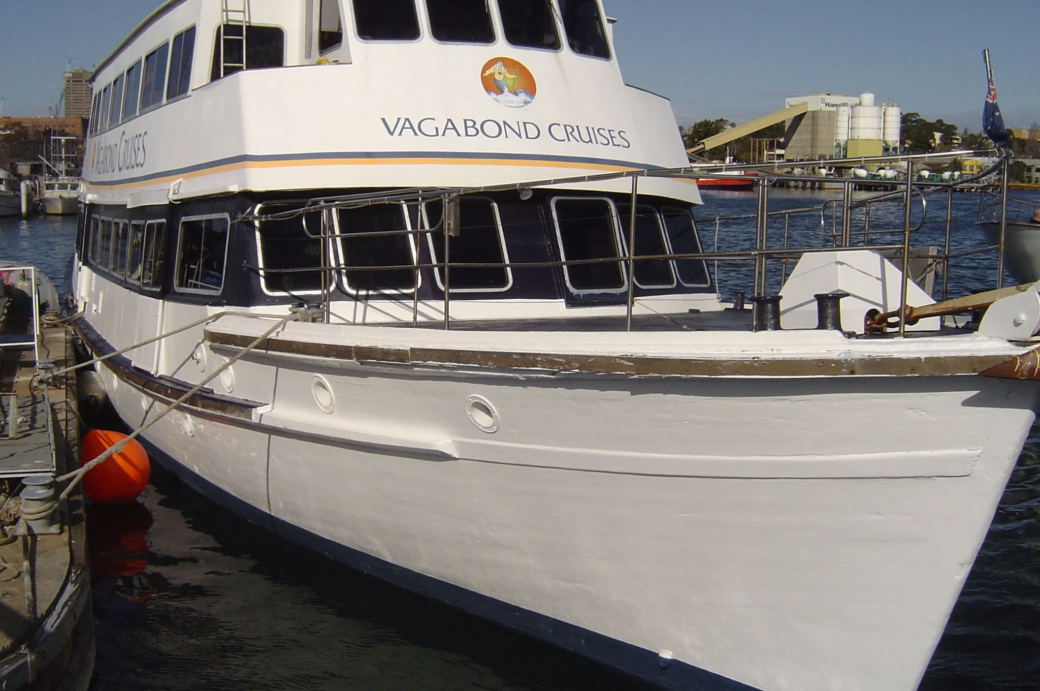 Vagabond Cruises. Taylor Marine Exhaust system supplied for a Vagabond Cruises passenger vessel operating on Sydney Harbour.