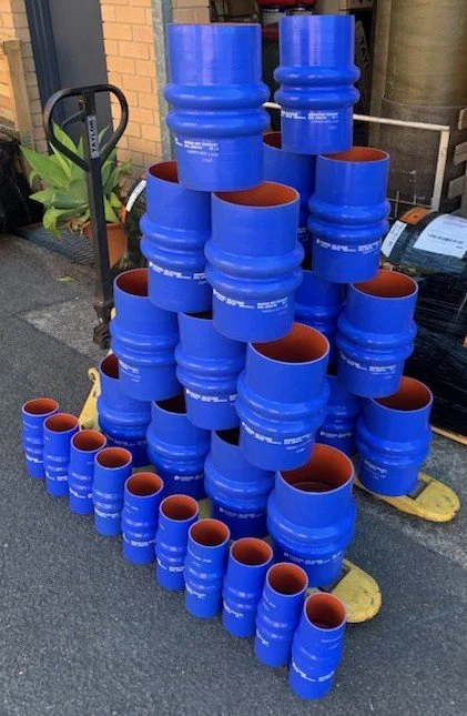 Premium marine-grade silicone hump hose for marine wet exhaust applications.