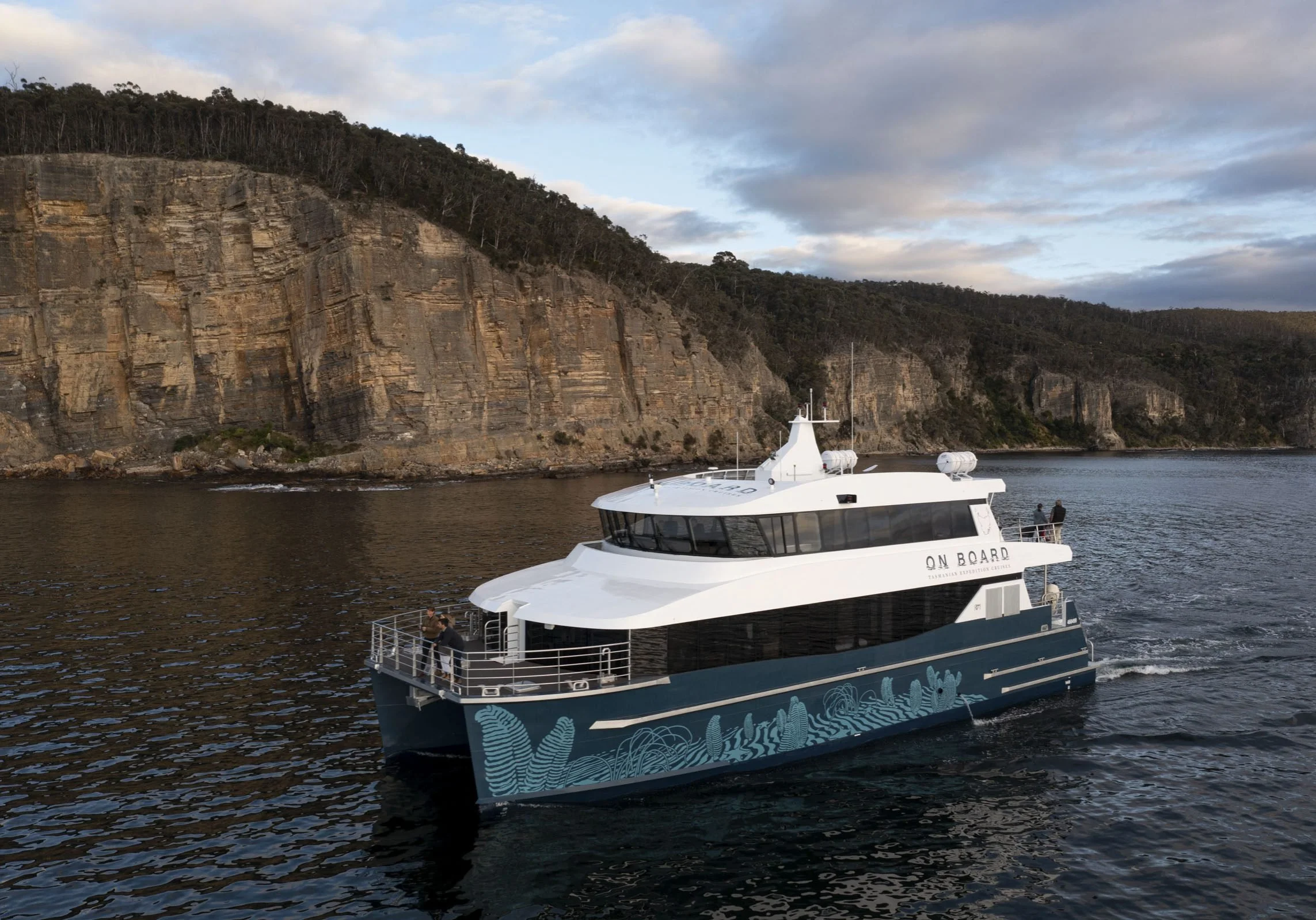Taylor Marine Exhaust system supplied for a luxury charter catamaran, delivering dependable performance and passenger comfort.