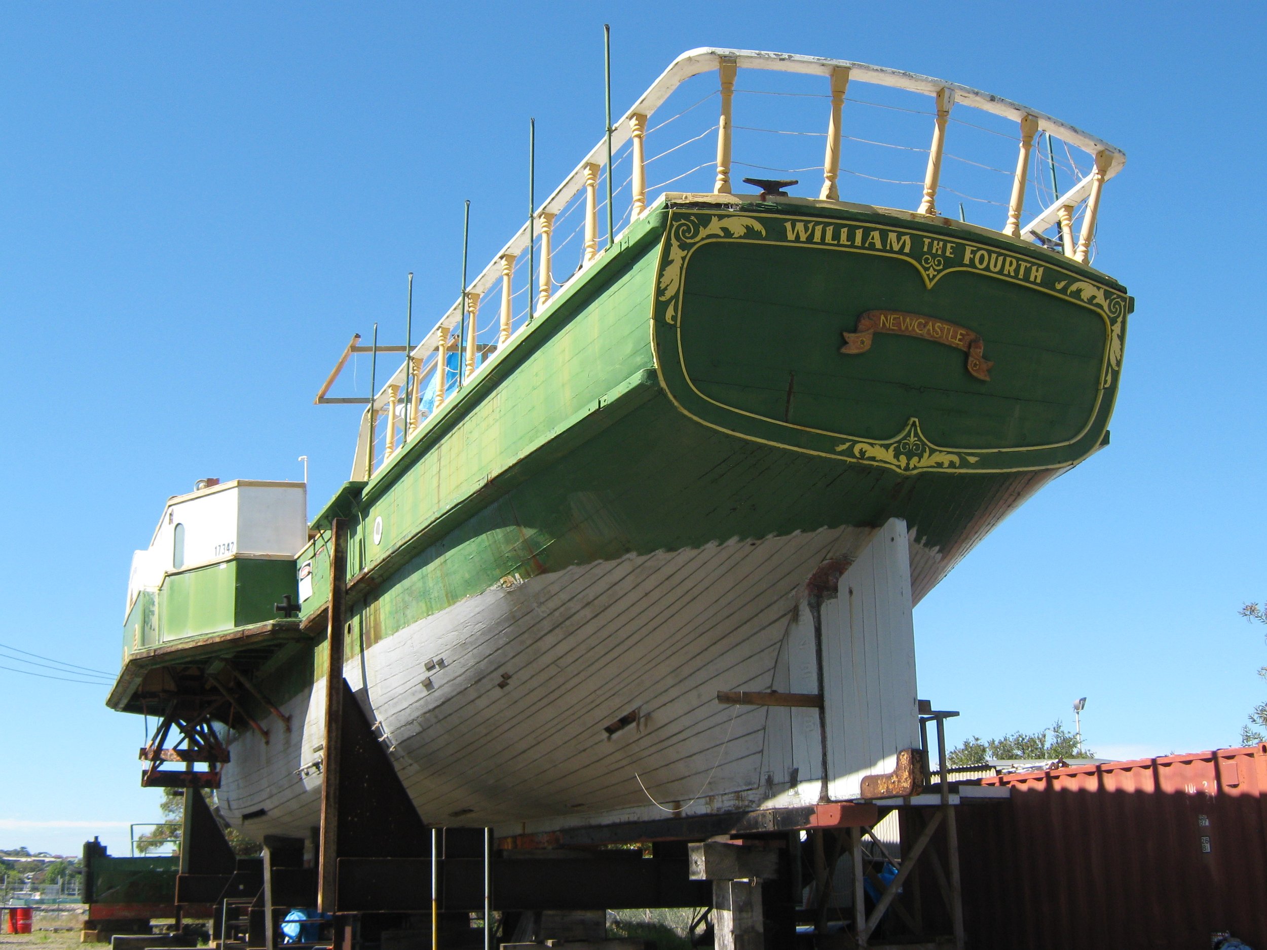William The Fourth. Taylor Marine Exhaust system supplied for restoration of vessel.